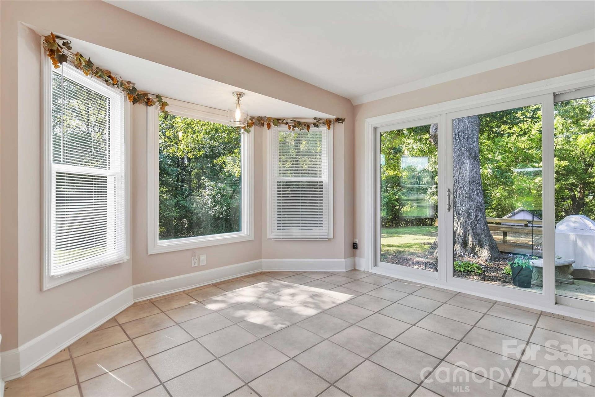 Dining Area with Bay Window