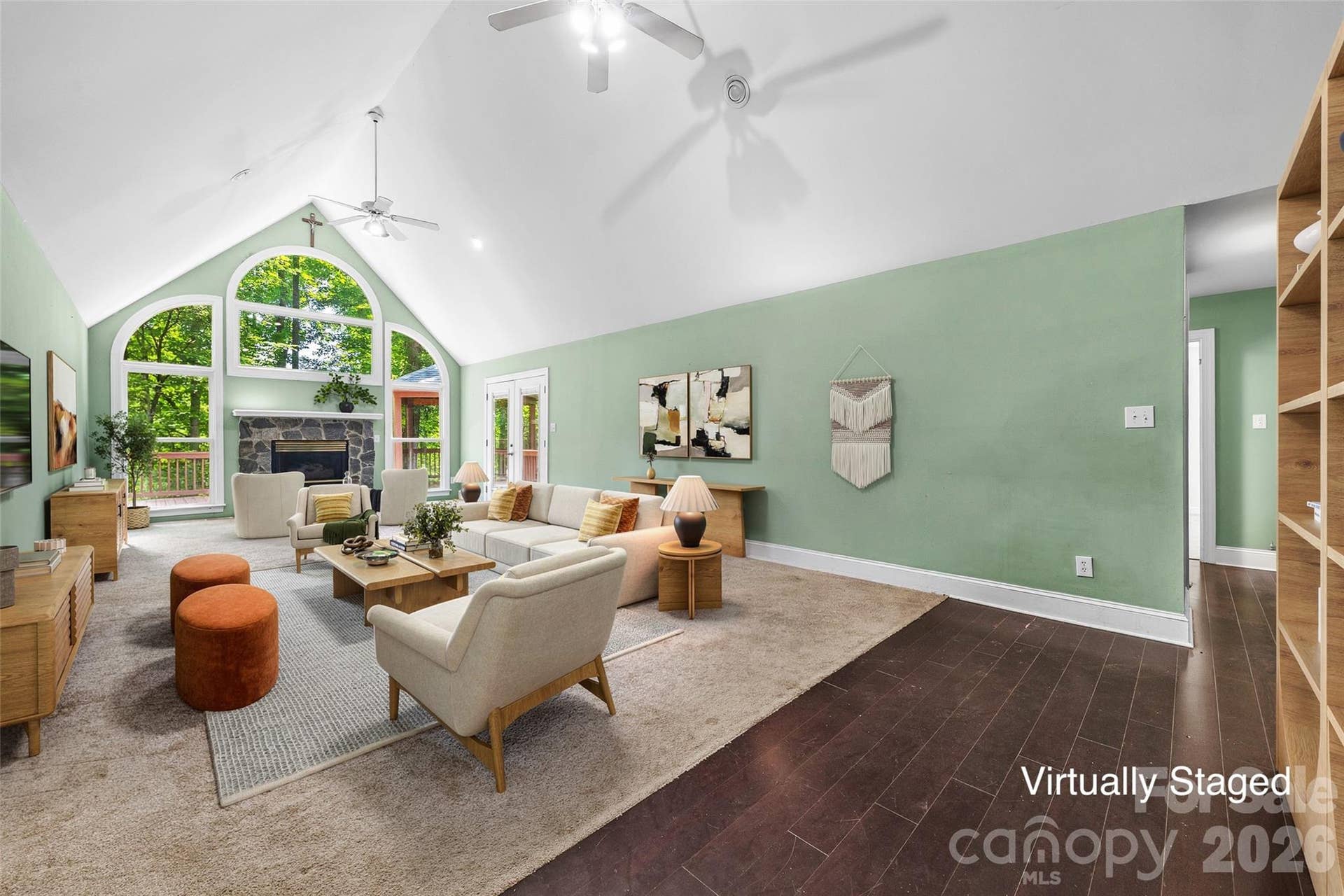 Living Room Virtually Staged