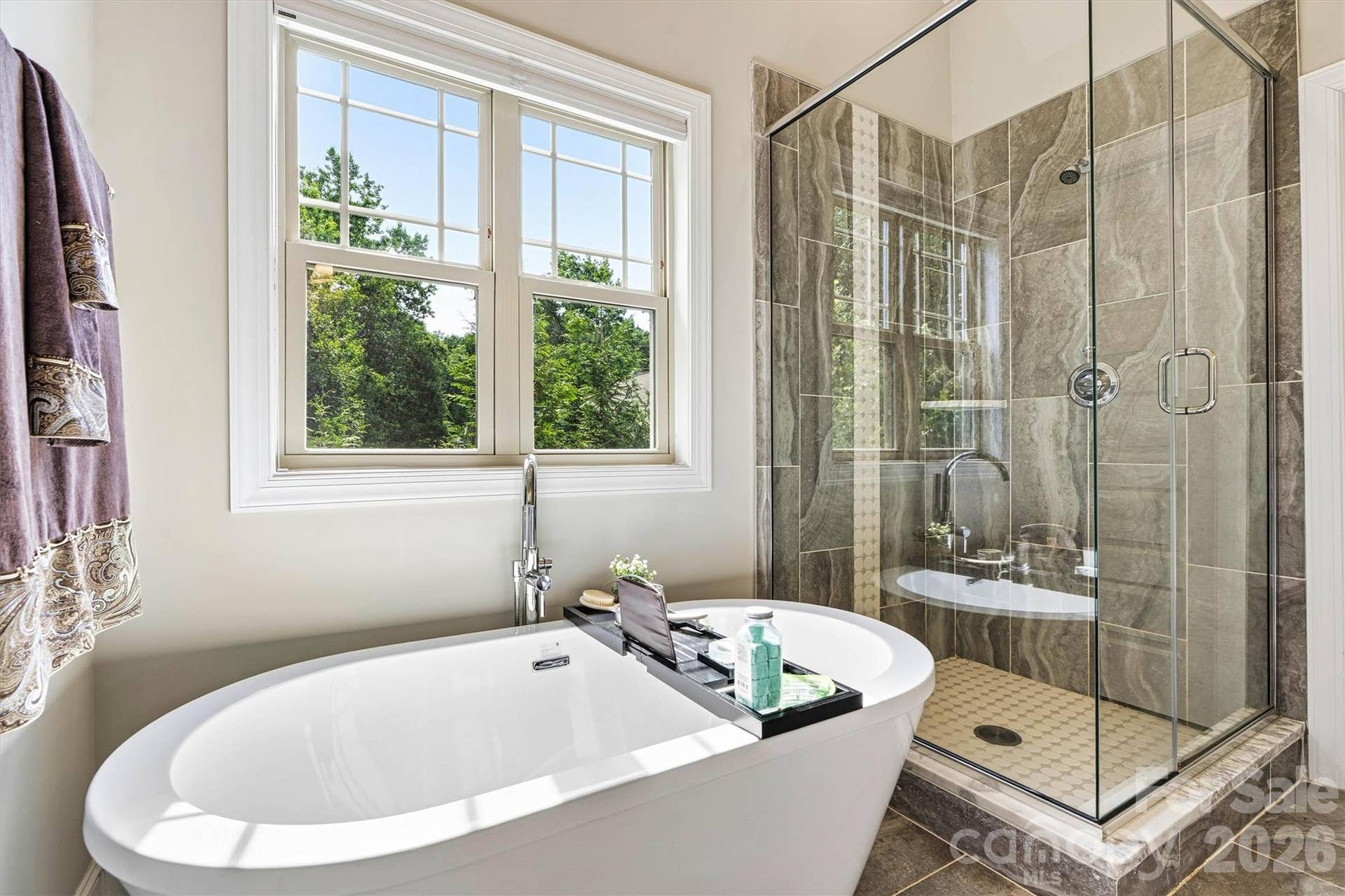 Enjoy the soaking tub after a long day
