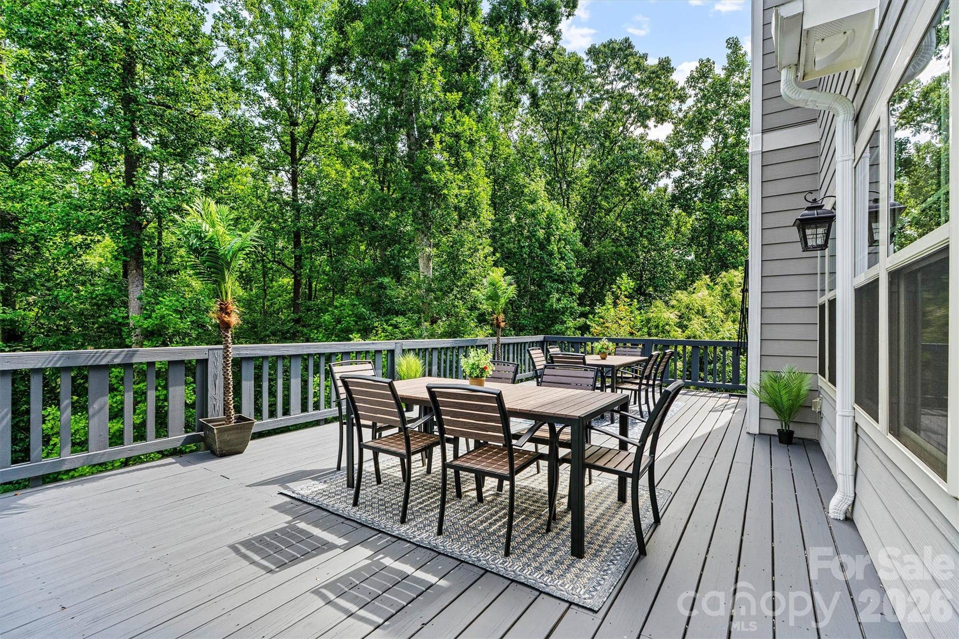 This deck is amazing! It is huge and is awaiting being used for entertaining and gatherings