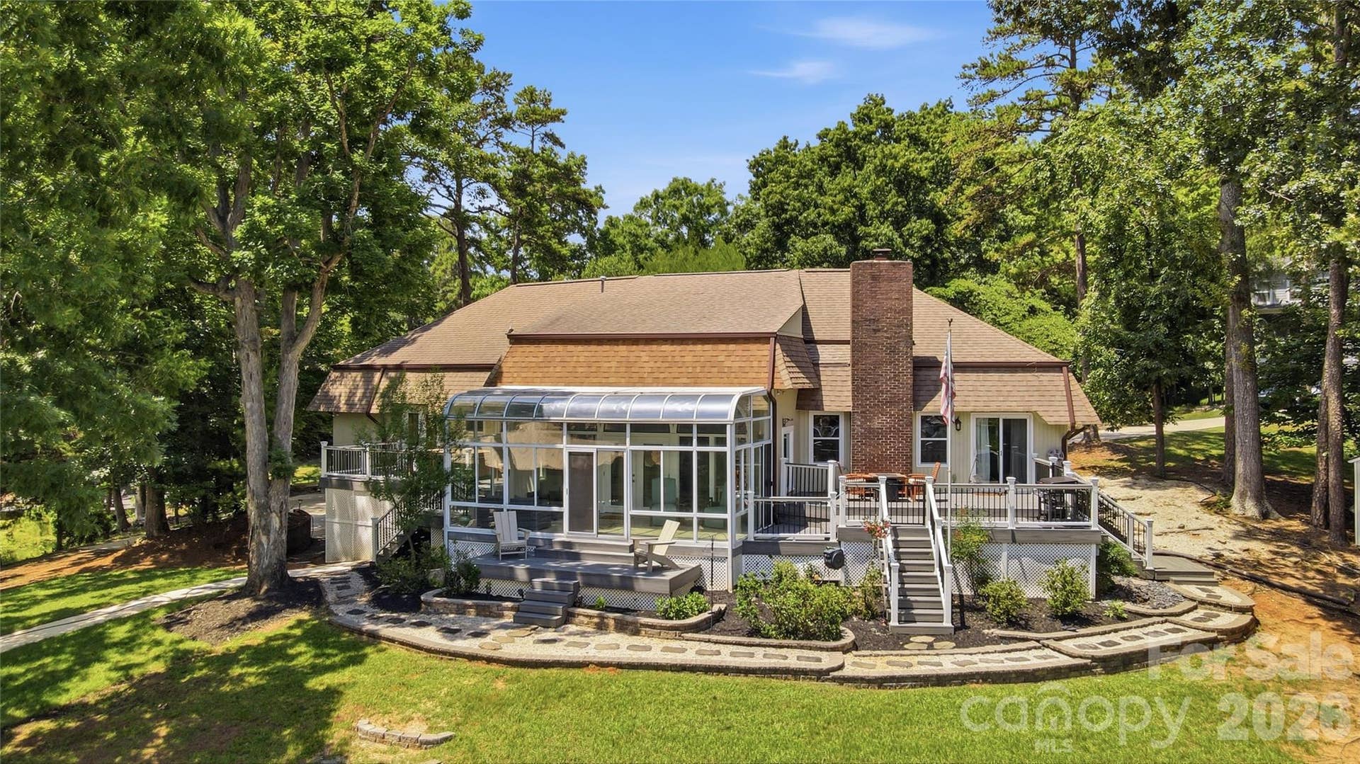 Outdoor living is truly exceptional with two expansive decks