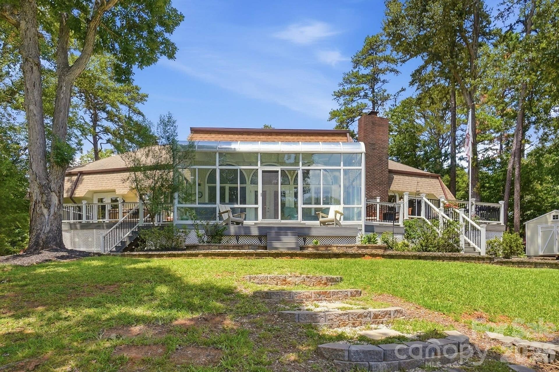 Beautifully landscaped yard