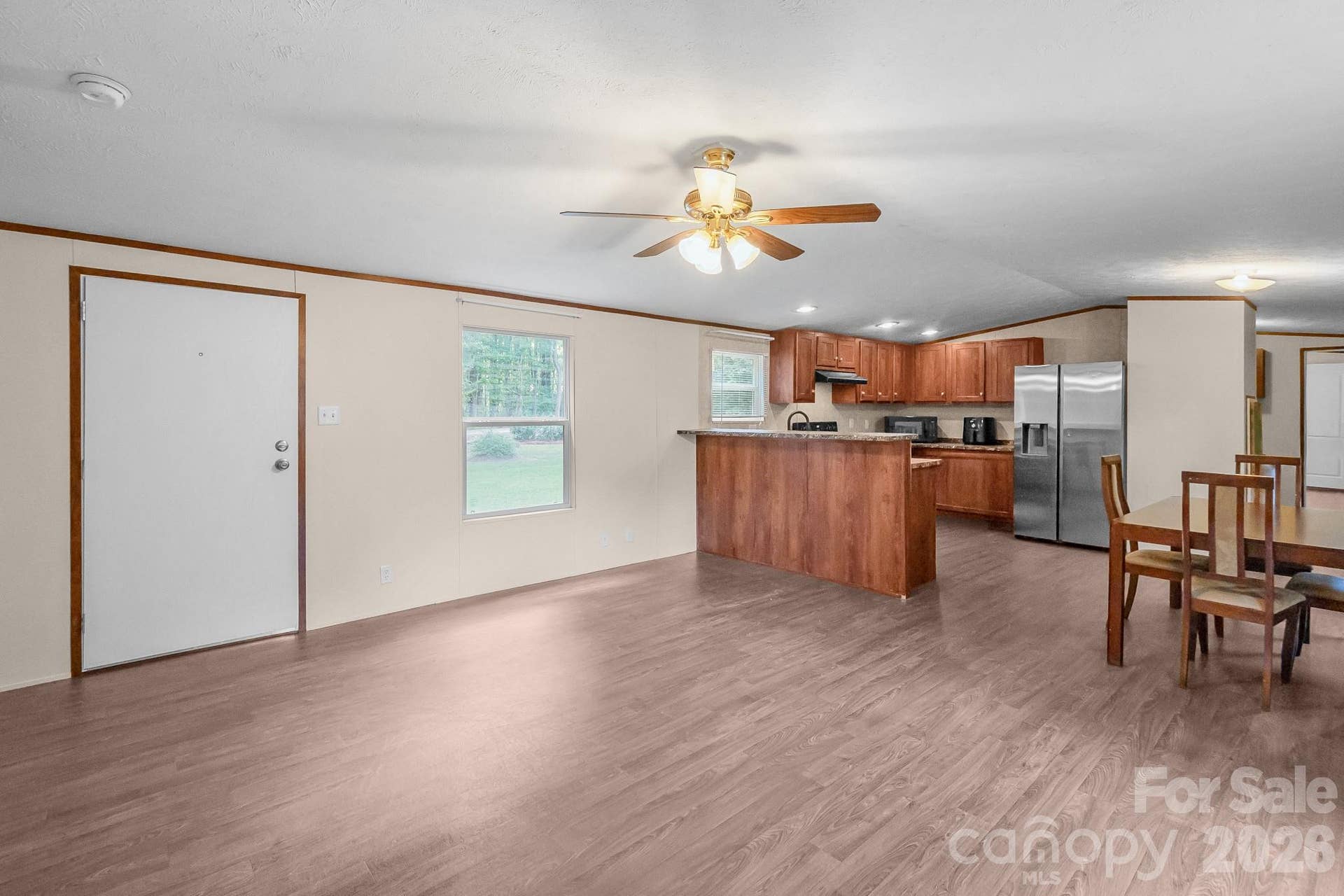 Open Living, Kitchen, Dining