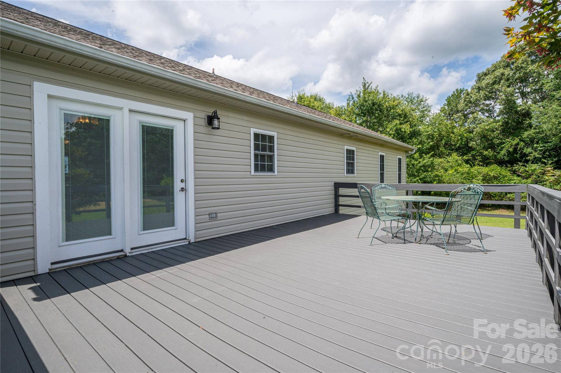 Spacious Deck off the Kitchen