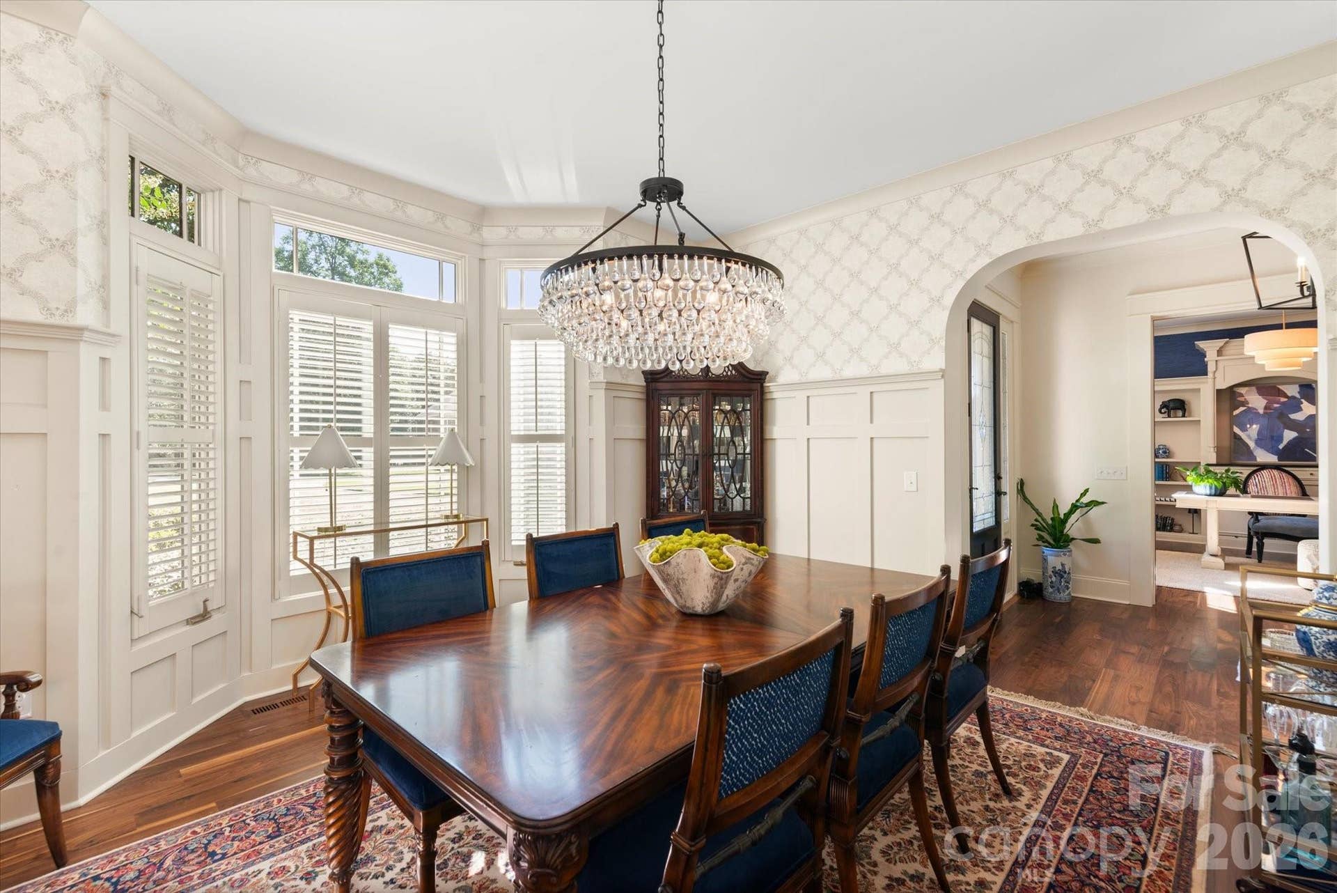 ...and with convenient access right off the Kitchen for efficient entertainment serving.
