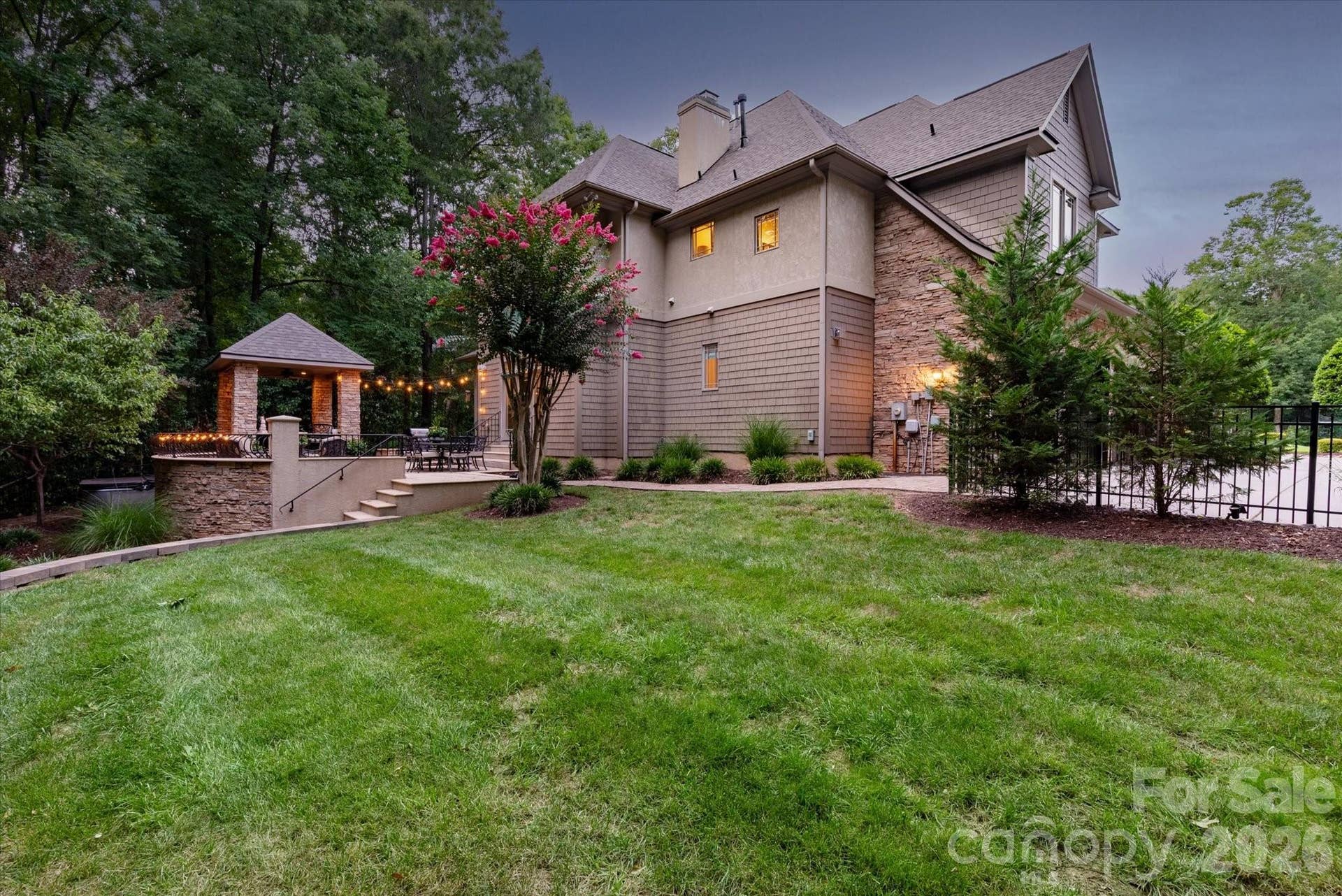 Your own private park-like setting, fully flat grassy area, and surrounded by beautiful, dense mature hardwood trees.