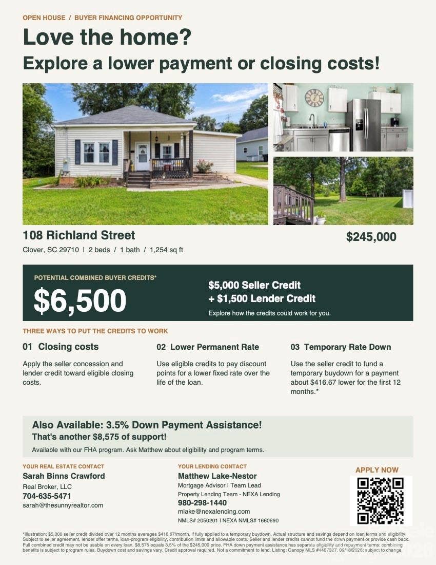 108 Richland Street, Clover, SC 29710 108 Richland Street, Clover, SC 29710