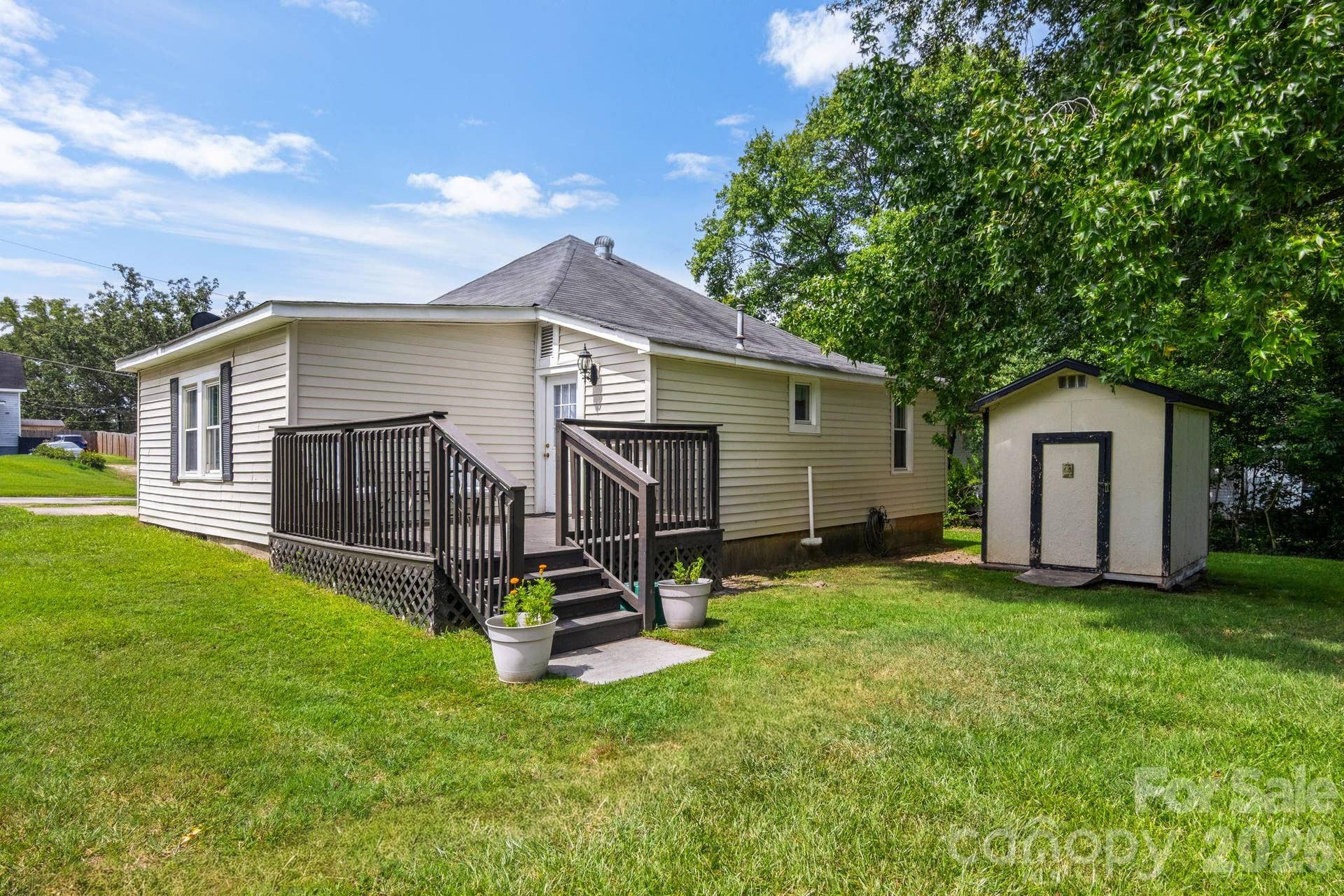 108 Richland Street, Clover, SC 29710 Back deck + shed