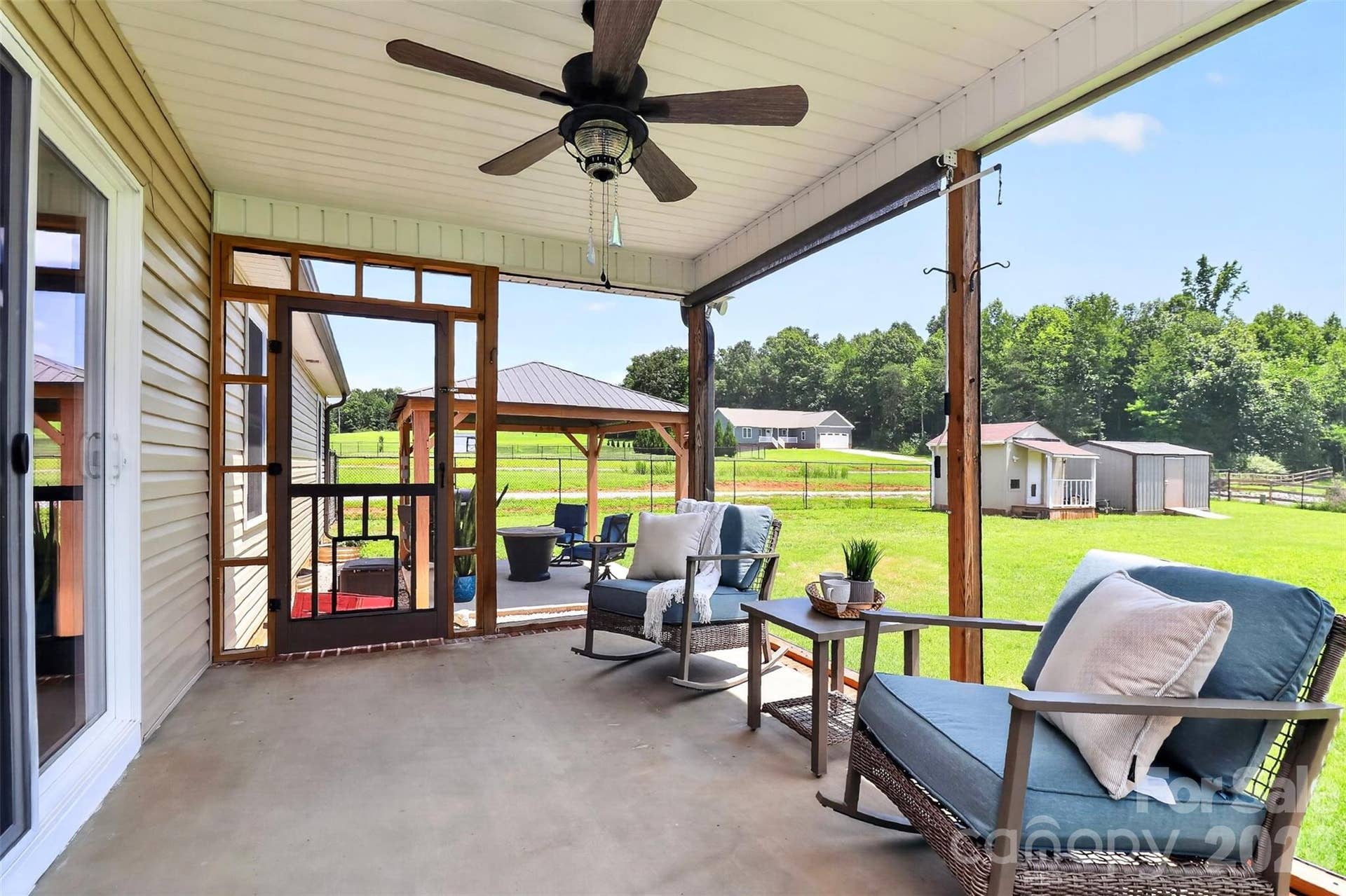 Screened in back porch