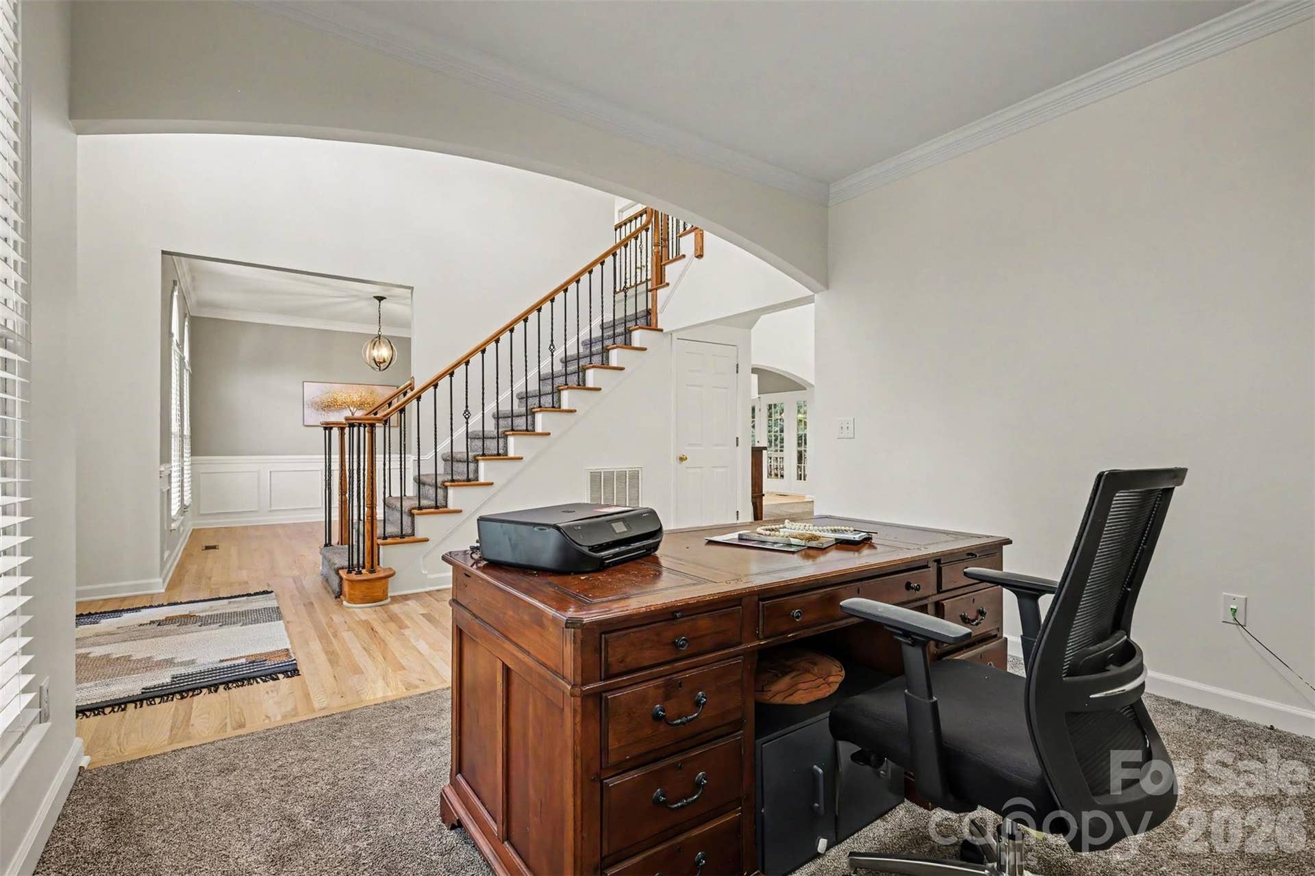 front staircase off the foyer