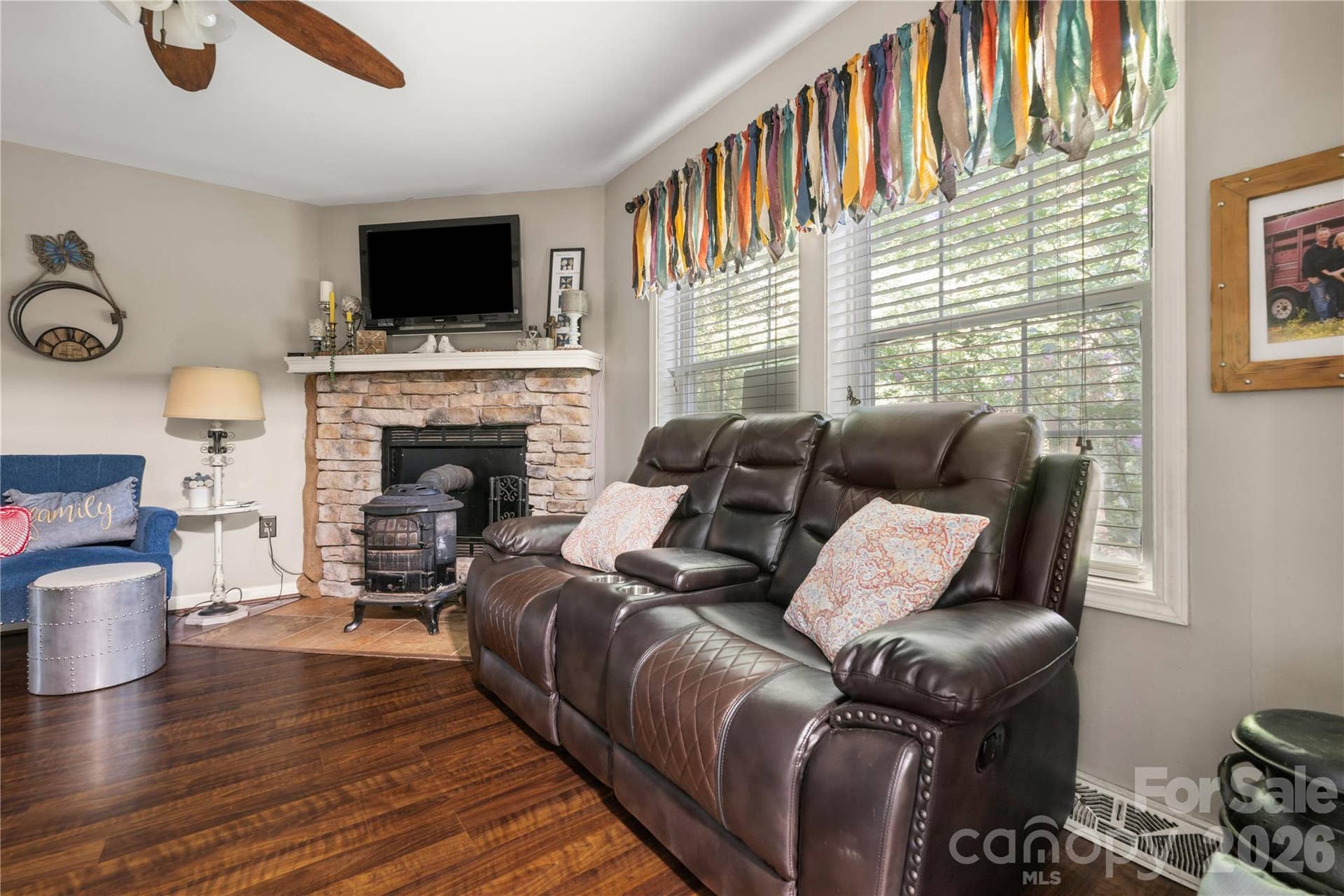 751 Church Road, Rock Hill, SC 29730 Decorative fireplace with woodstove insert