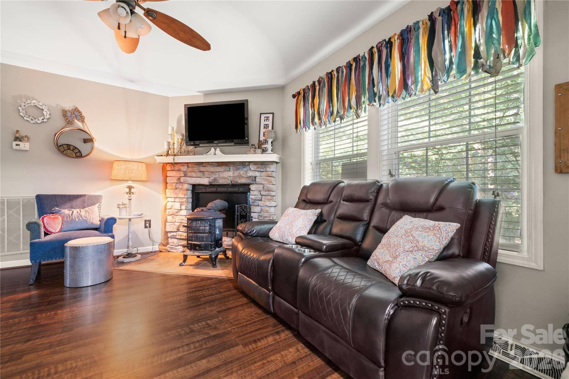 751 Church Road, Rock Hill, SC 29730 Decorative fireplace with woodstove insert