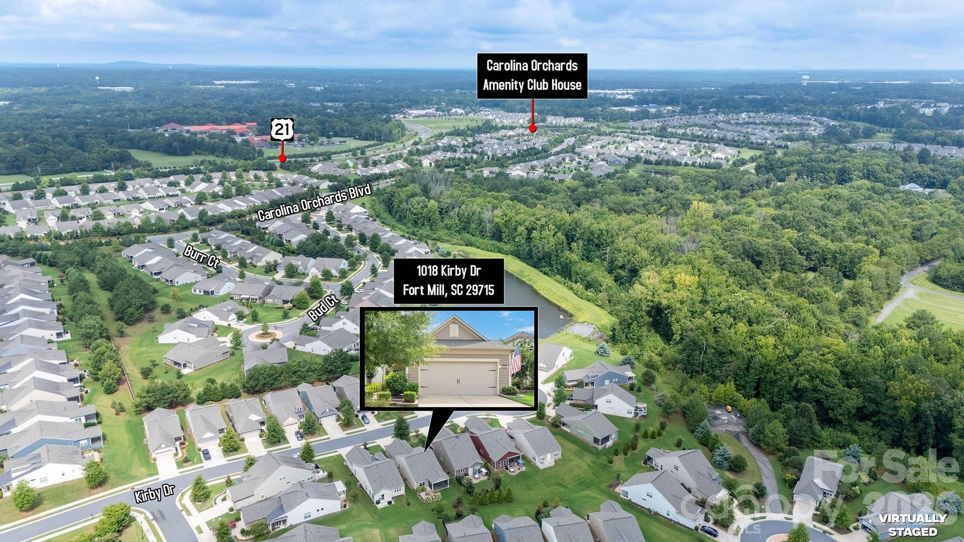 1018 Kirby Drive, Fort Mill, SC 29715 Aerial view