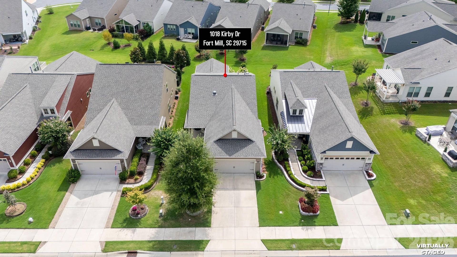 1018 Kirby Drive, Fort Mill, SC 29715 Aerial view of front