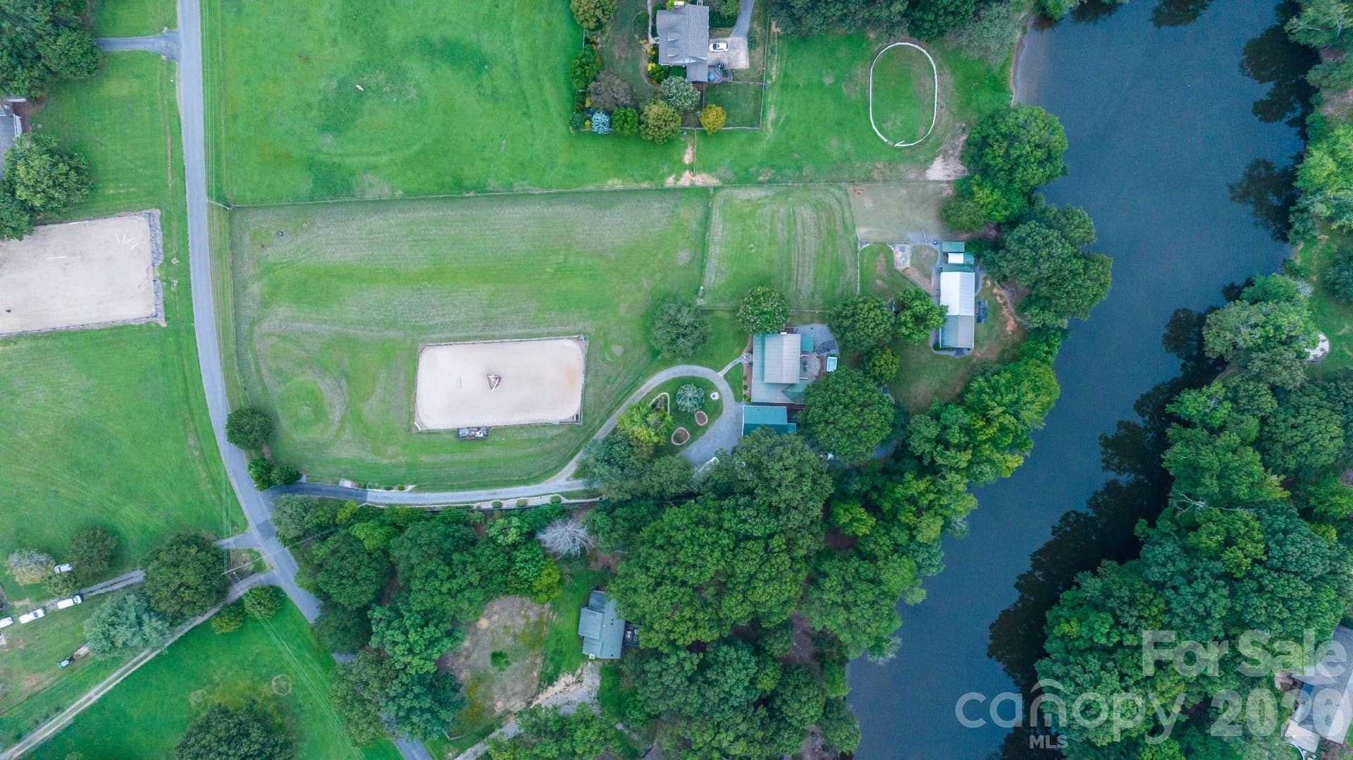 Private property in quiet equestrian area on scenic pond