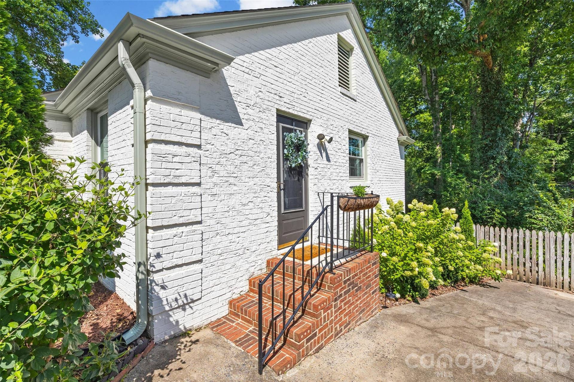 Convenient side entrance