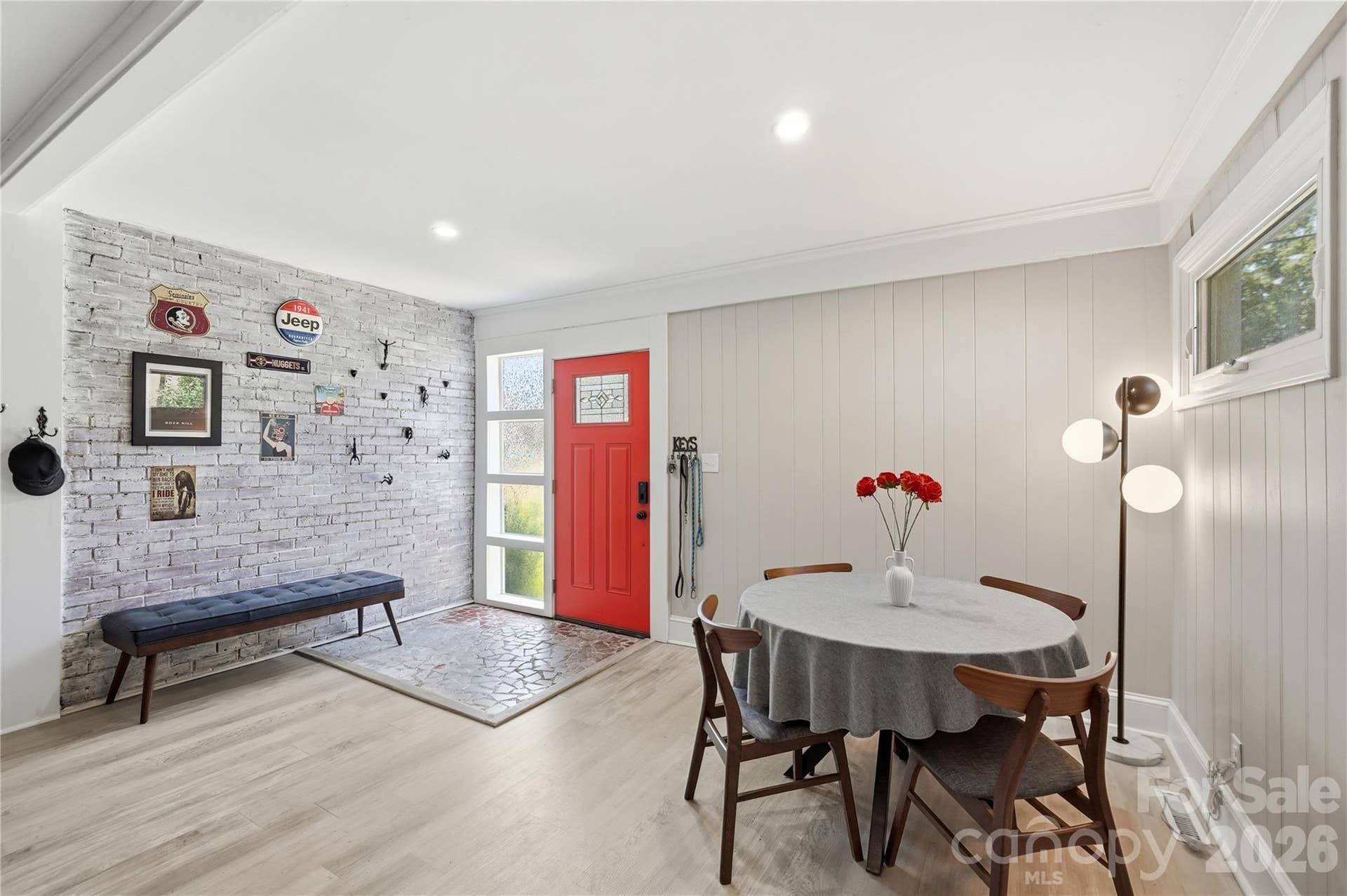 A dining space full of character.