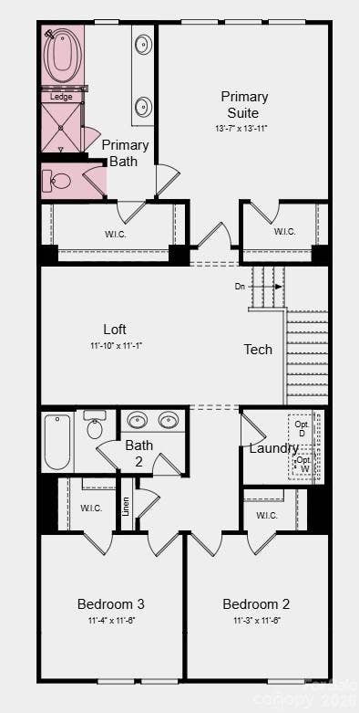 Additional Highlights include: Laminate flooring at great room, tub and shower at primary bathroom, slide-in range package, and trash rollout cabinet.