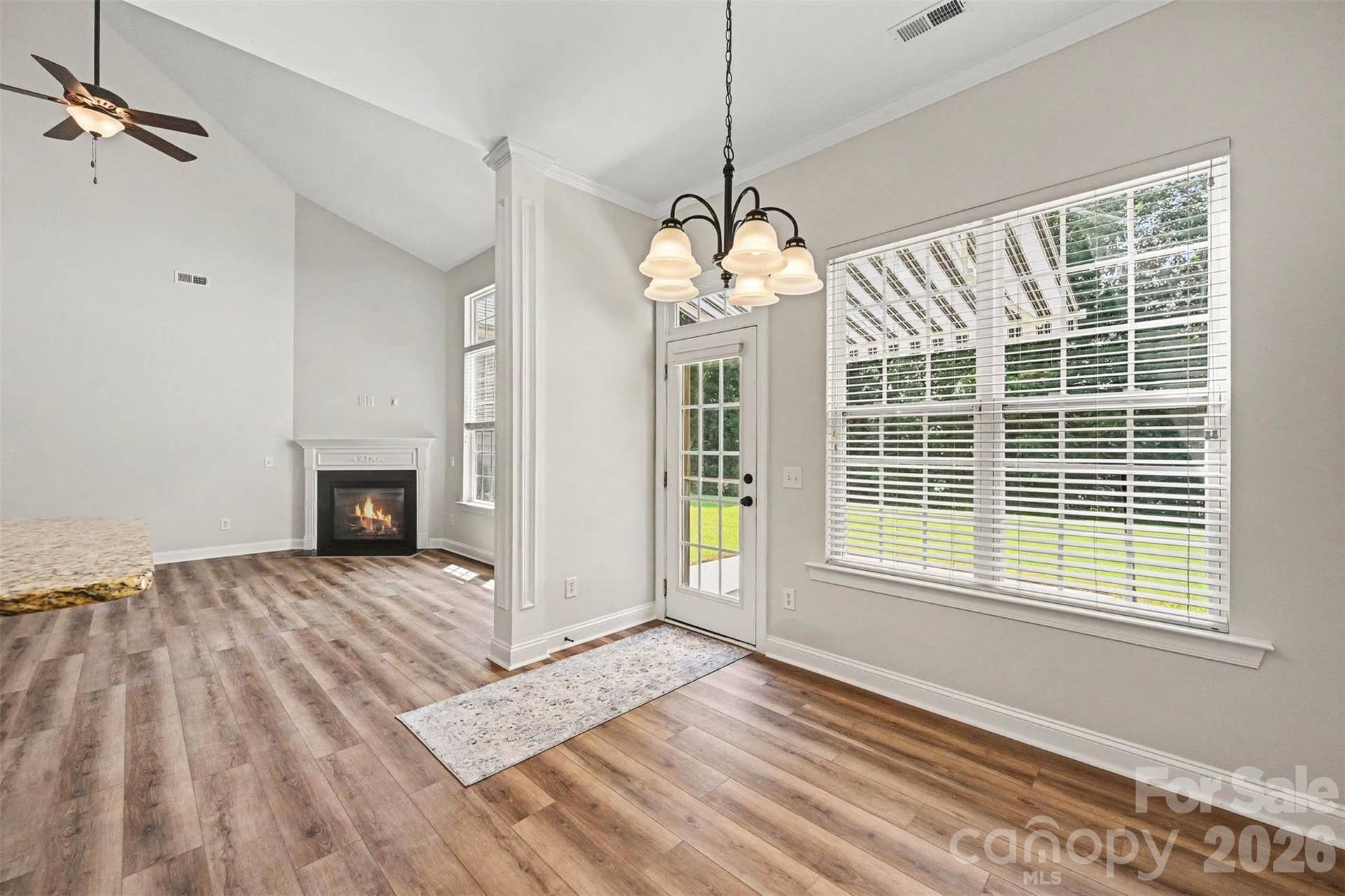 Breakfast nook into living room
