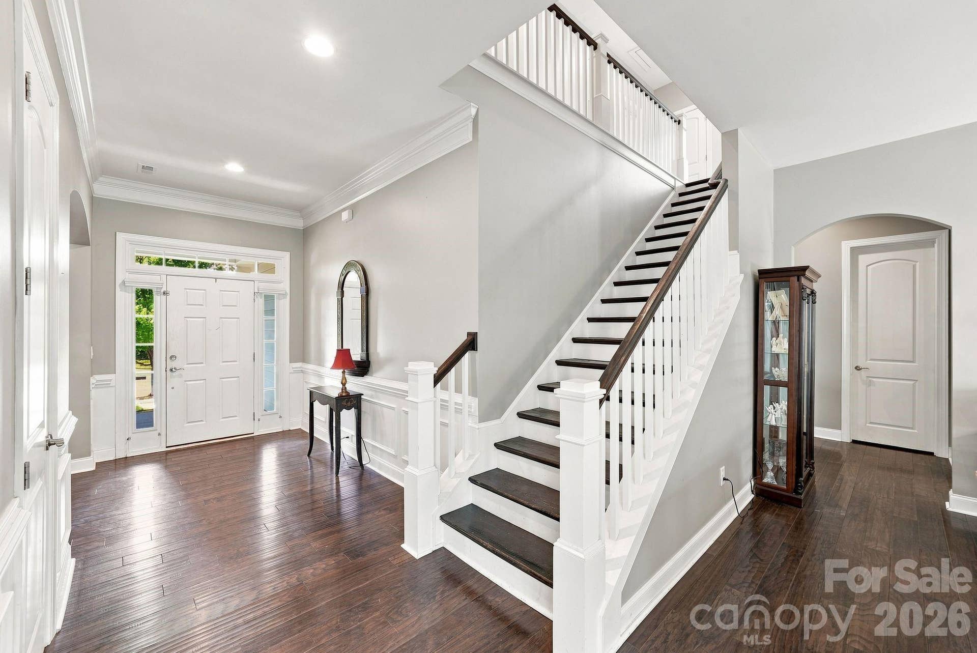 Gleaming hardwood floors