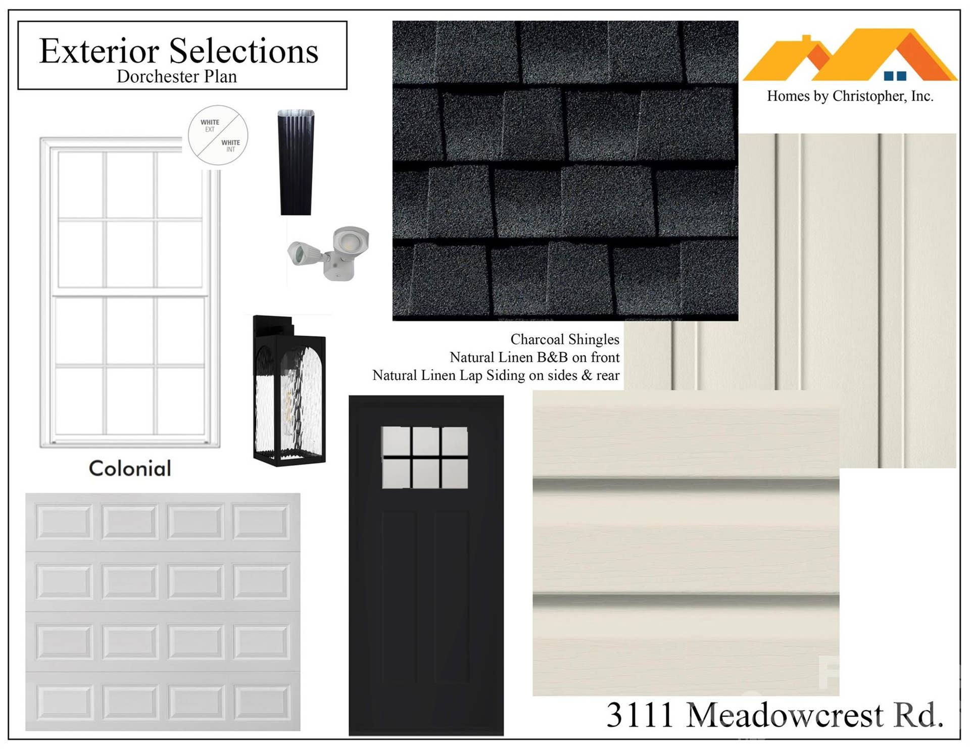 3111 Meadowcrest Drive, Clover, SC 29710 Exterior Selections