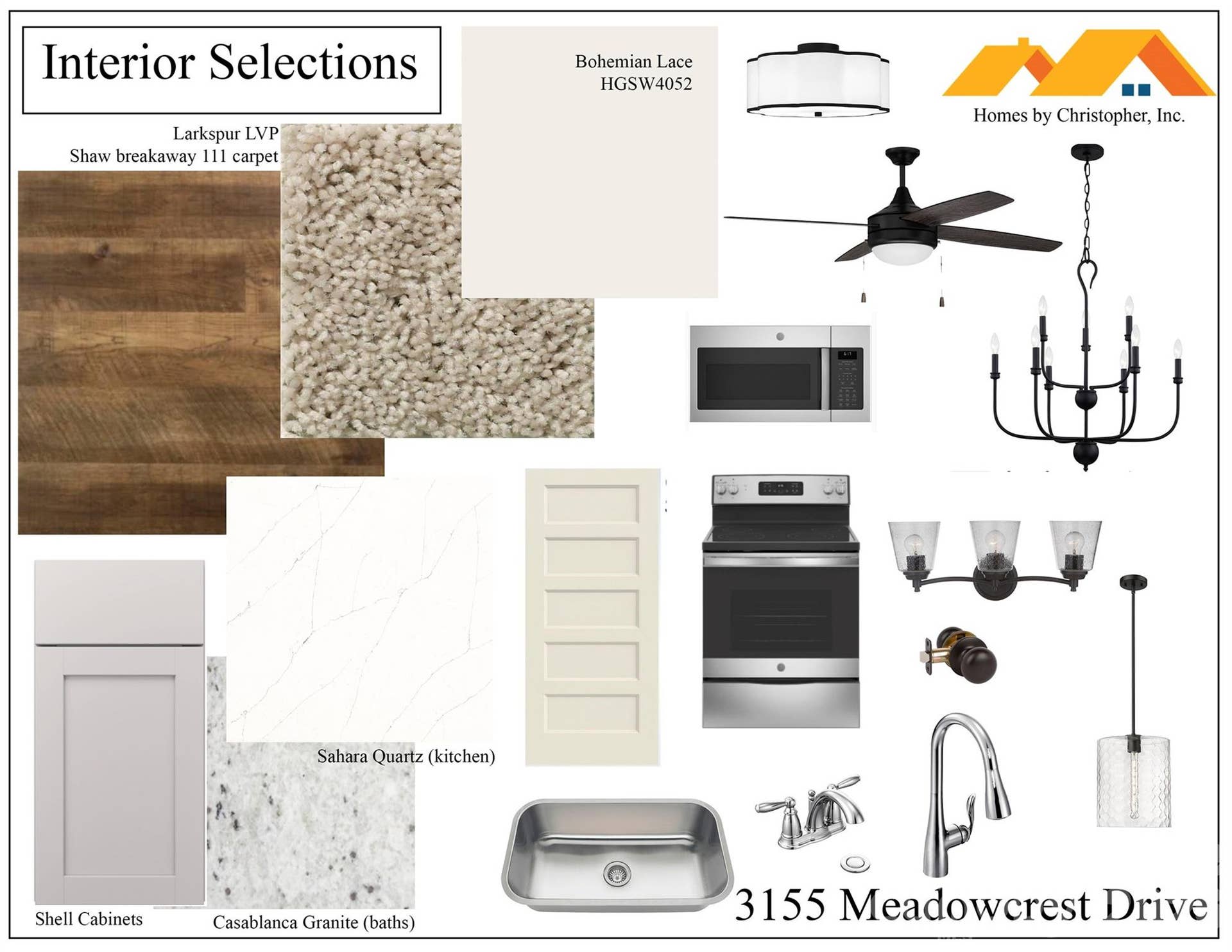3155 Meadowcrest Drive, Clover, SC 29710 Interior Selections