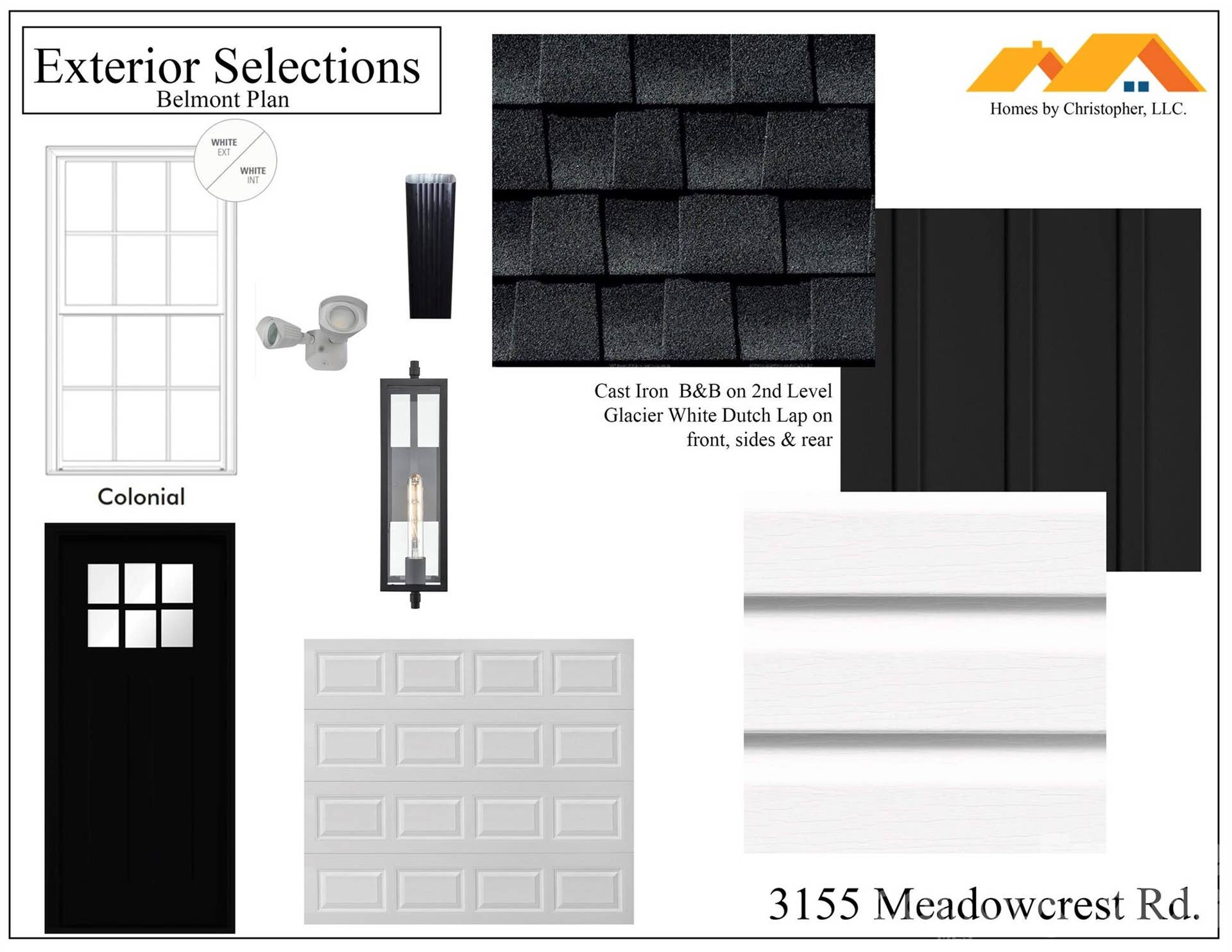 3155 Meadowcrest Drive, Clover, SC 29710 Exterior Selections