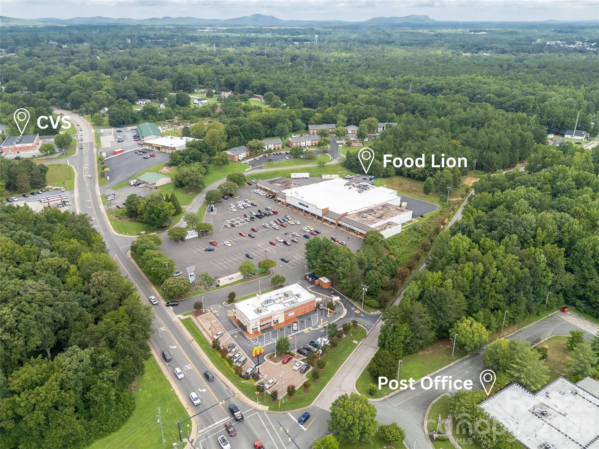 901 Clover Park Drive, Clover, SC 29710 Shopping Nearby Aerial