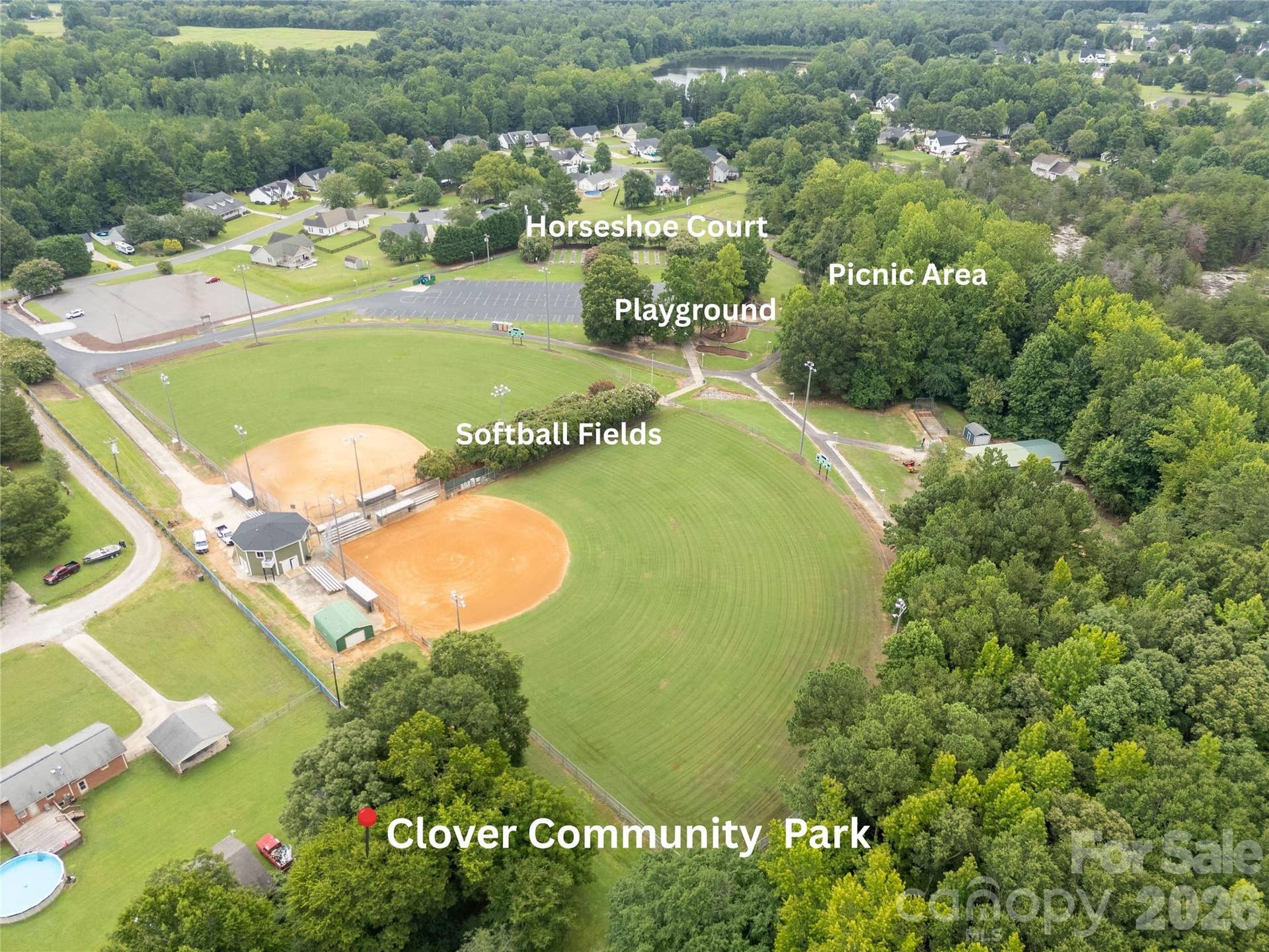 901 Clover Park Drive, Clover, SC 29710 Clover Community Park Aerial