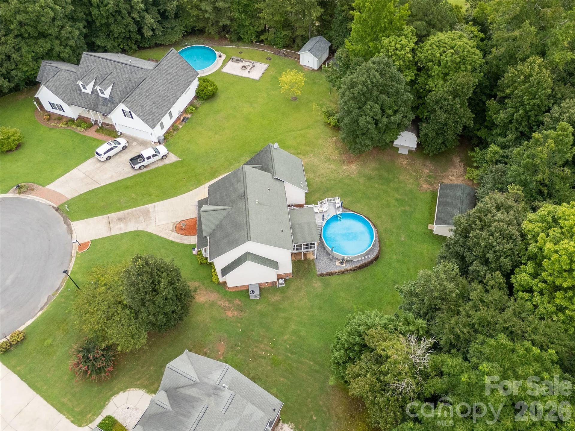 901 Clover Park Drive, Clover, SC 29710 Cul-de-sac Aerial