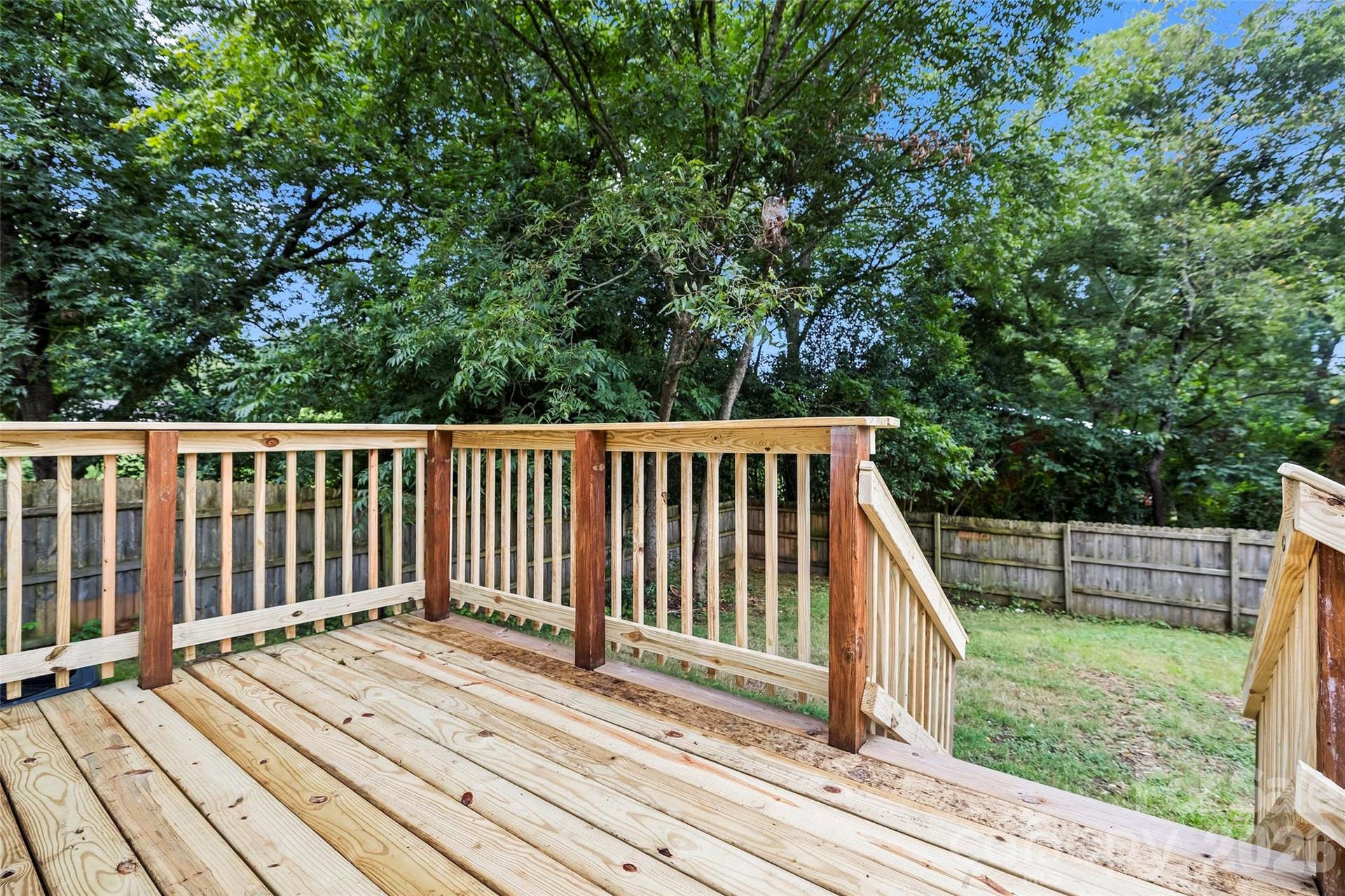 605 Kings Mountain Street, Clover, SC 29710 deck and fenced backyard