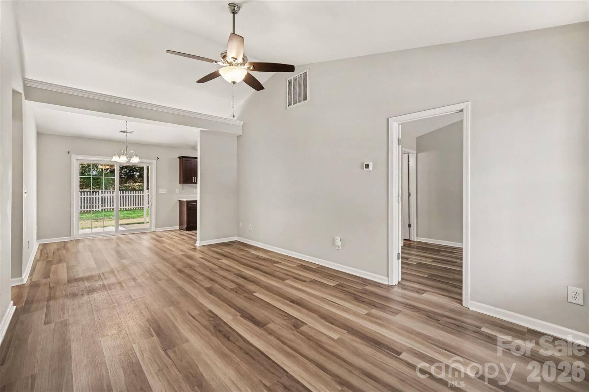1356 Copper Creek Lane, Fort Mill, SC 29715 Living Room into Dining area