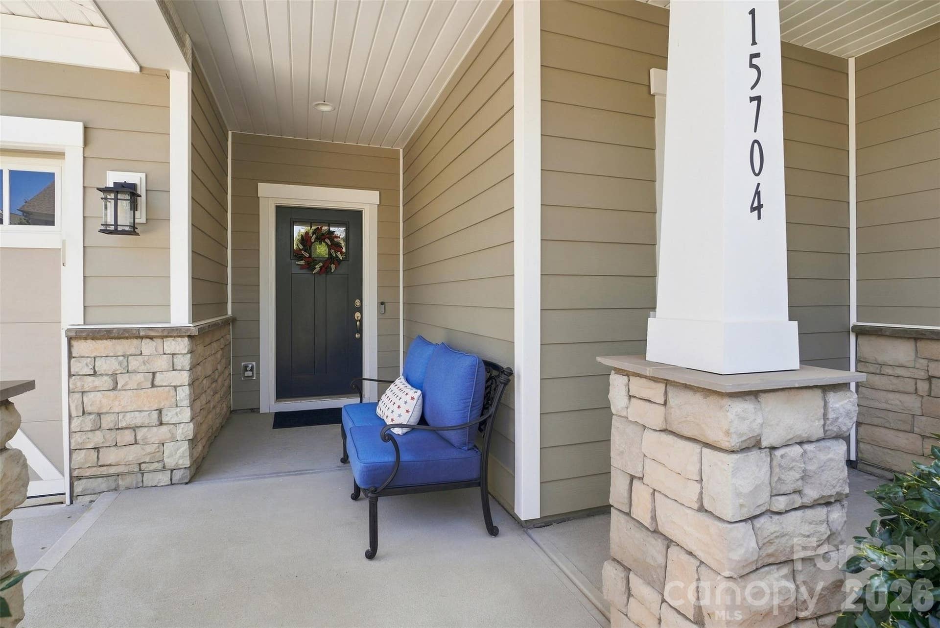15704 Reynolds Drive, Indian Land, SC 29707 Covered front porch