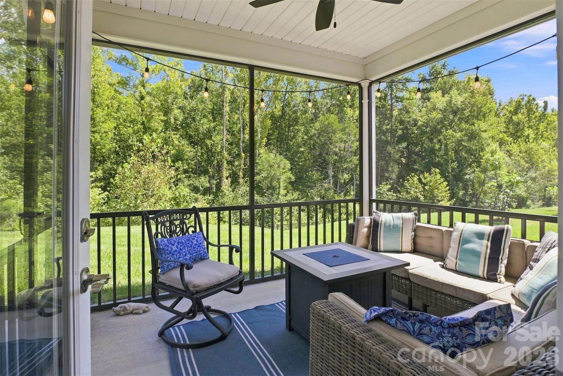 15704 Reynolds Drive, Indian Land, SC 29707 Screened in patio overlooking backyard