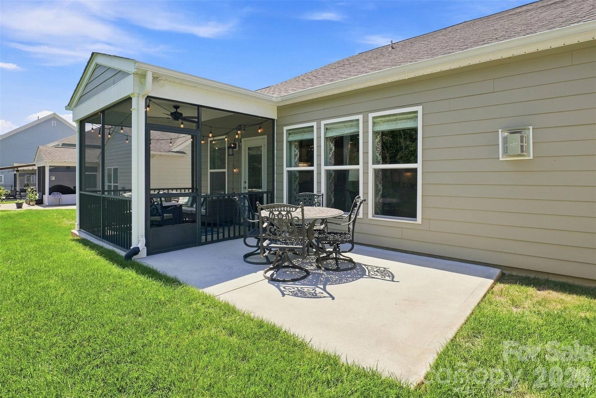 15704 Reynolds Drive, Indian Land, SC 29707 Extended patio off of screened patio