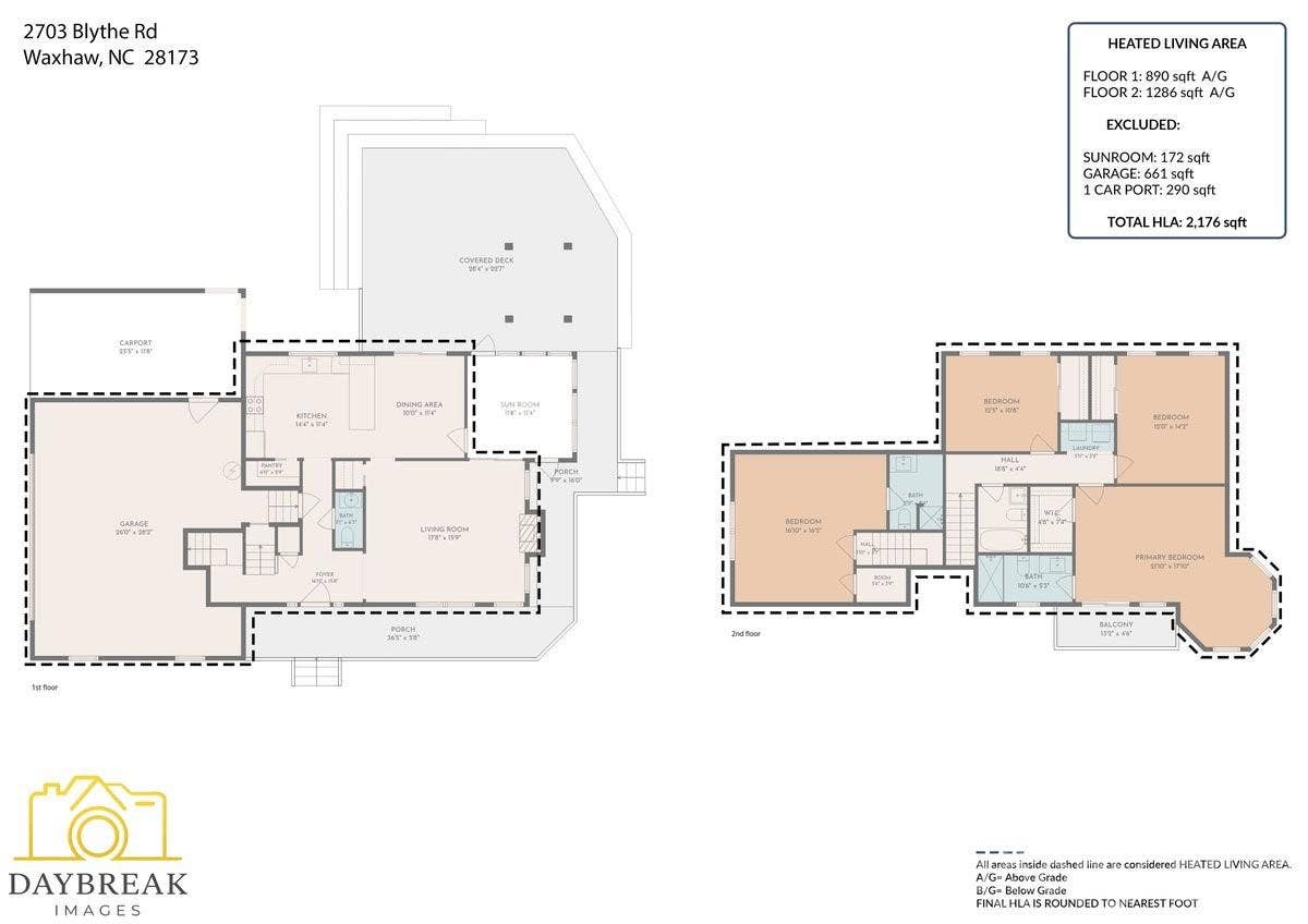 2703 Blythe Road, Waxhaw, NC 28173 Floor Plan