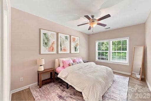 Primary bedroom with brand new paint and new LVP floors