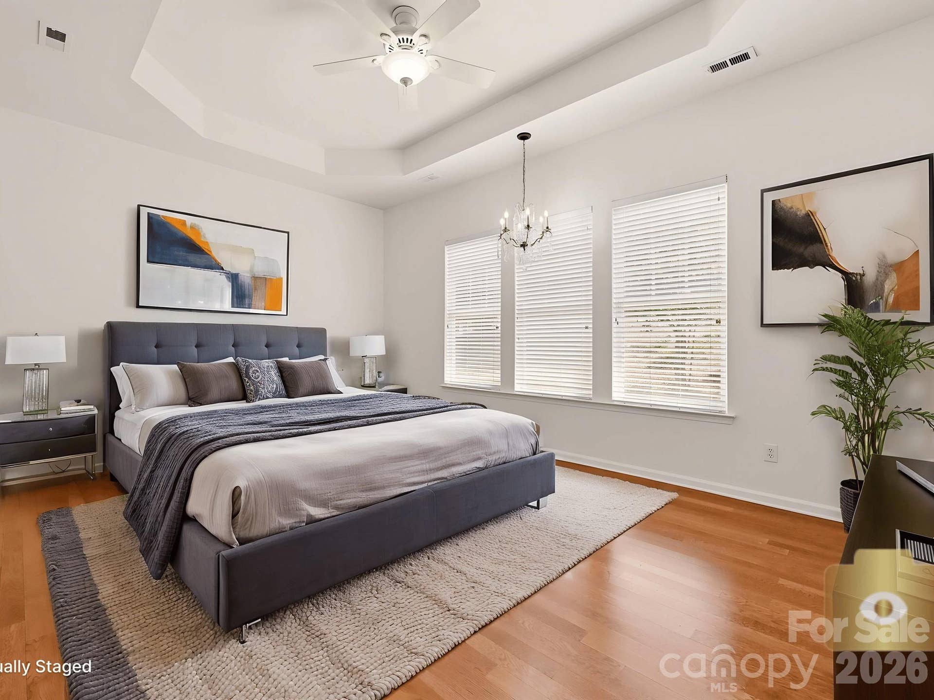 Staged Primary Bedroom