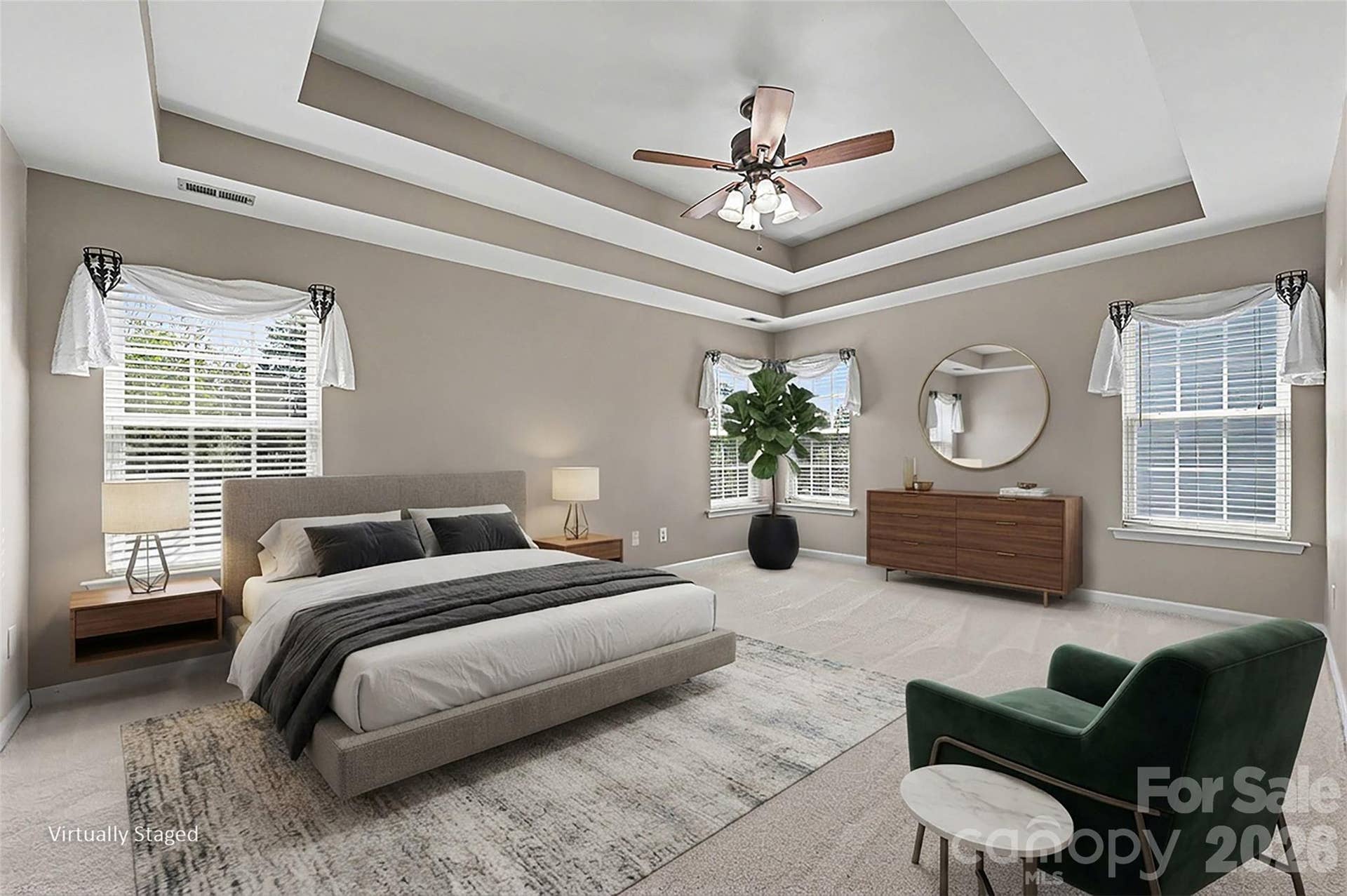 3118 Hadden Hall Boulevard, Fort Mill, SC 29715 Primary Bedroom Virtually staged