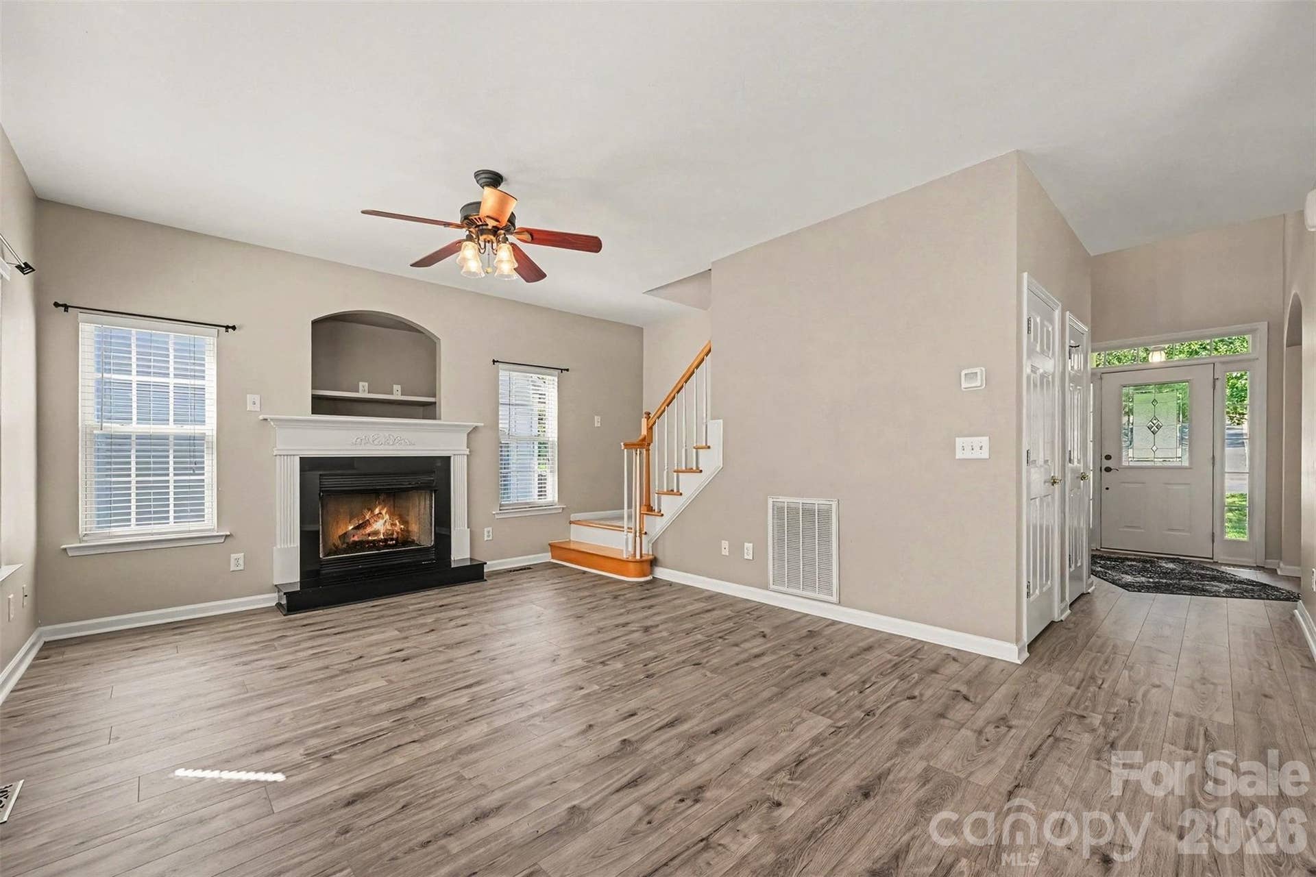 3118 Hadden Hall Boulevard, Fort Mill, SC 29715 Family Room, virtual fire