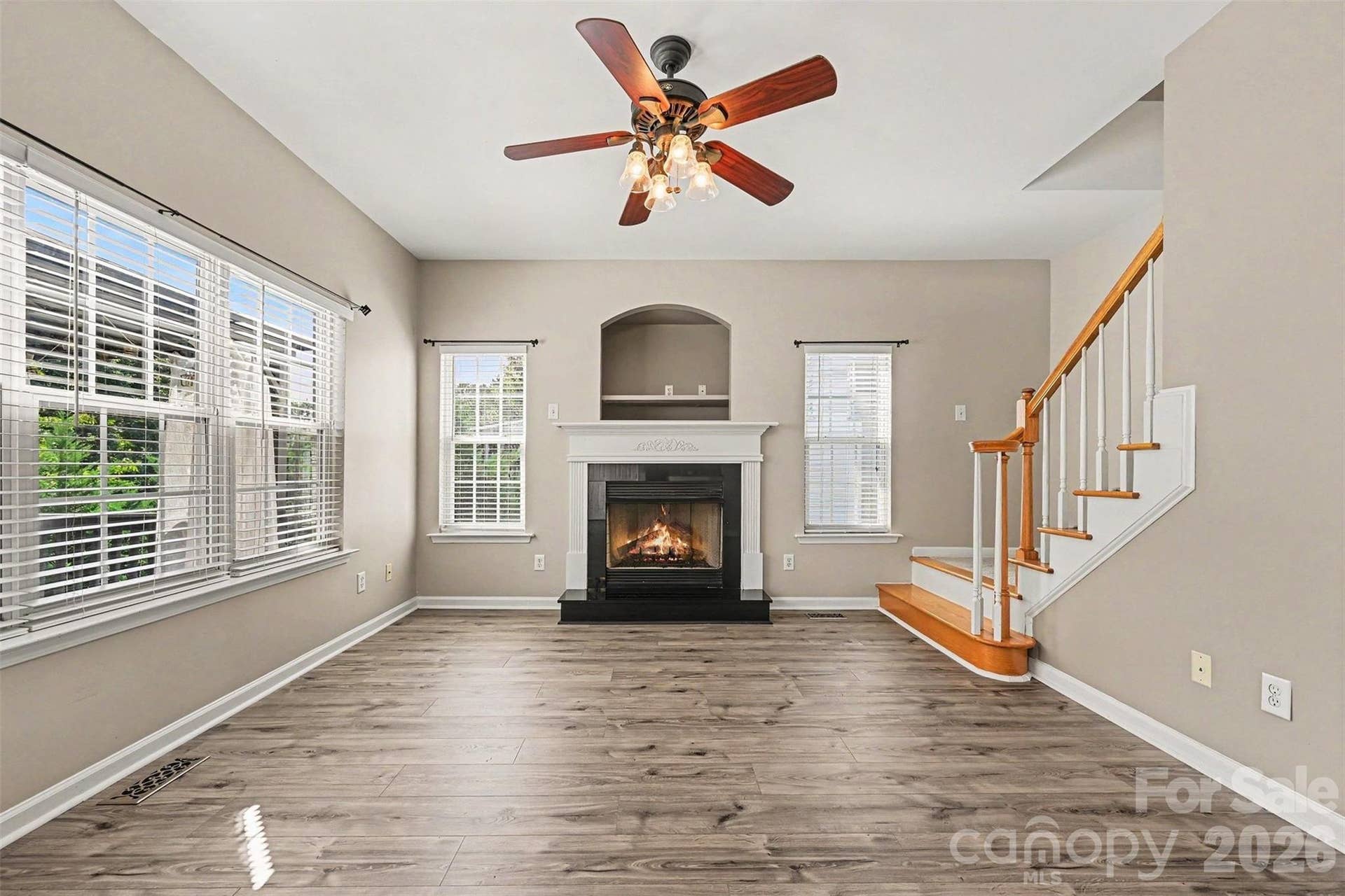 3118 Hadden Hall Boulevard, Fort Mill, SC 29715 Family Room, virtual fire