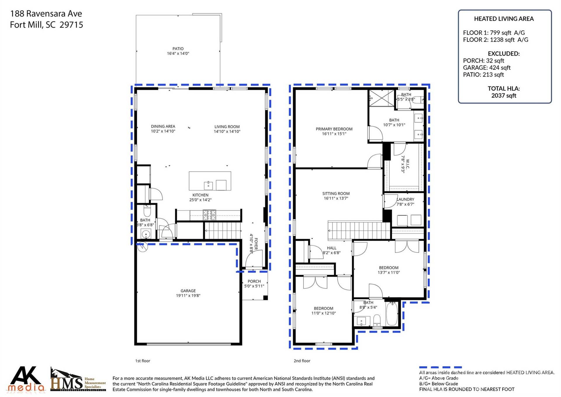 188 Ravensara Avenue, Fort Mill, SC 29715 Floor Plan