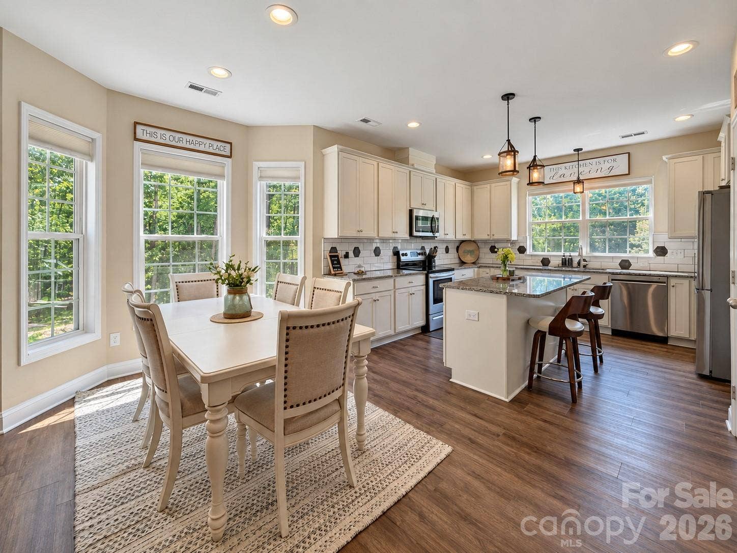 9201 Providence Road S, Waxhaw, NC 28173 Dining area with Bay window offering tons of natural light