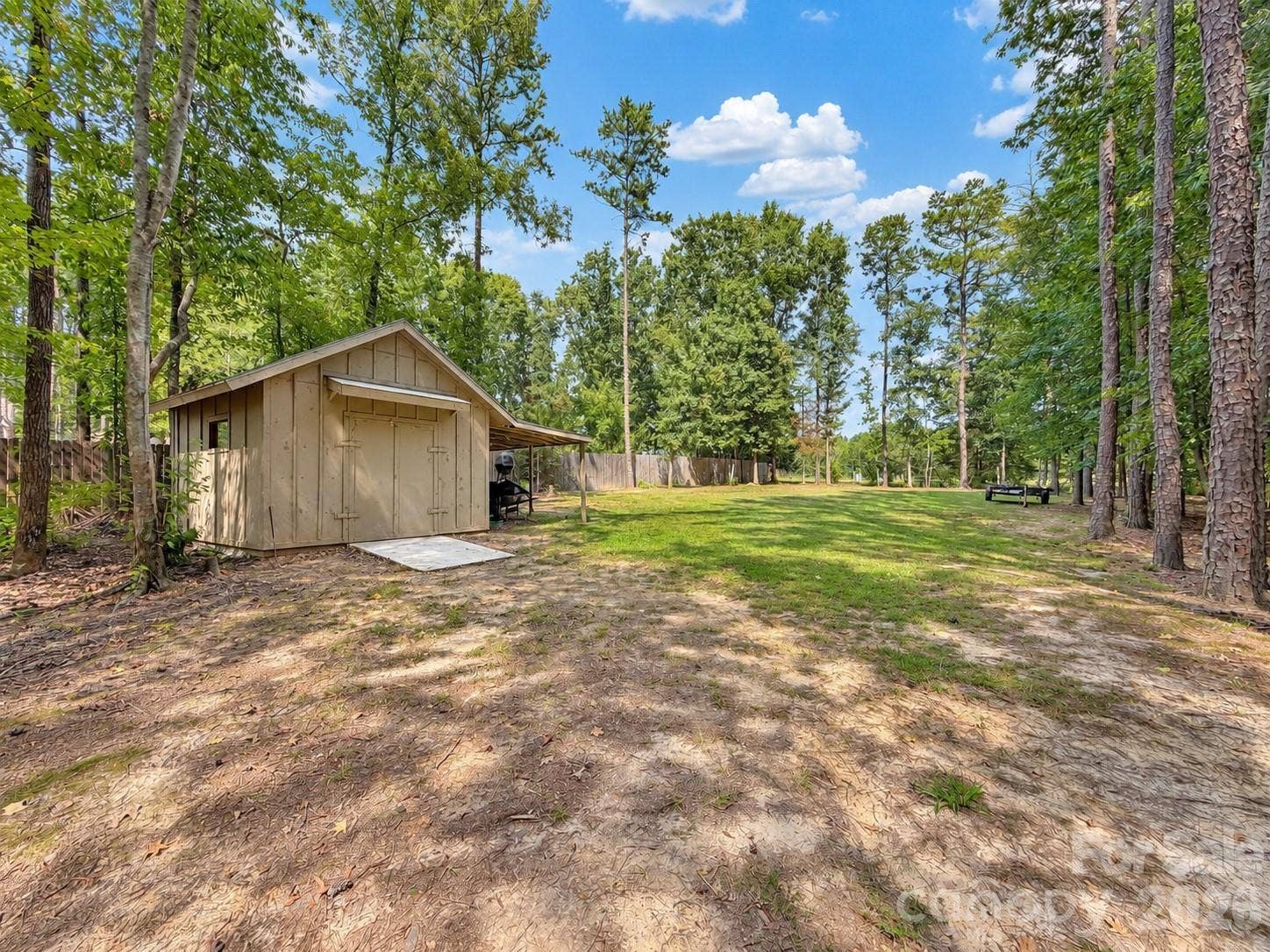 9201 Providence Road S, Waxhaw, NC 28173 Custom wood working shop and the secondary backyard