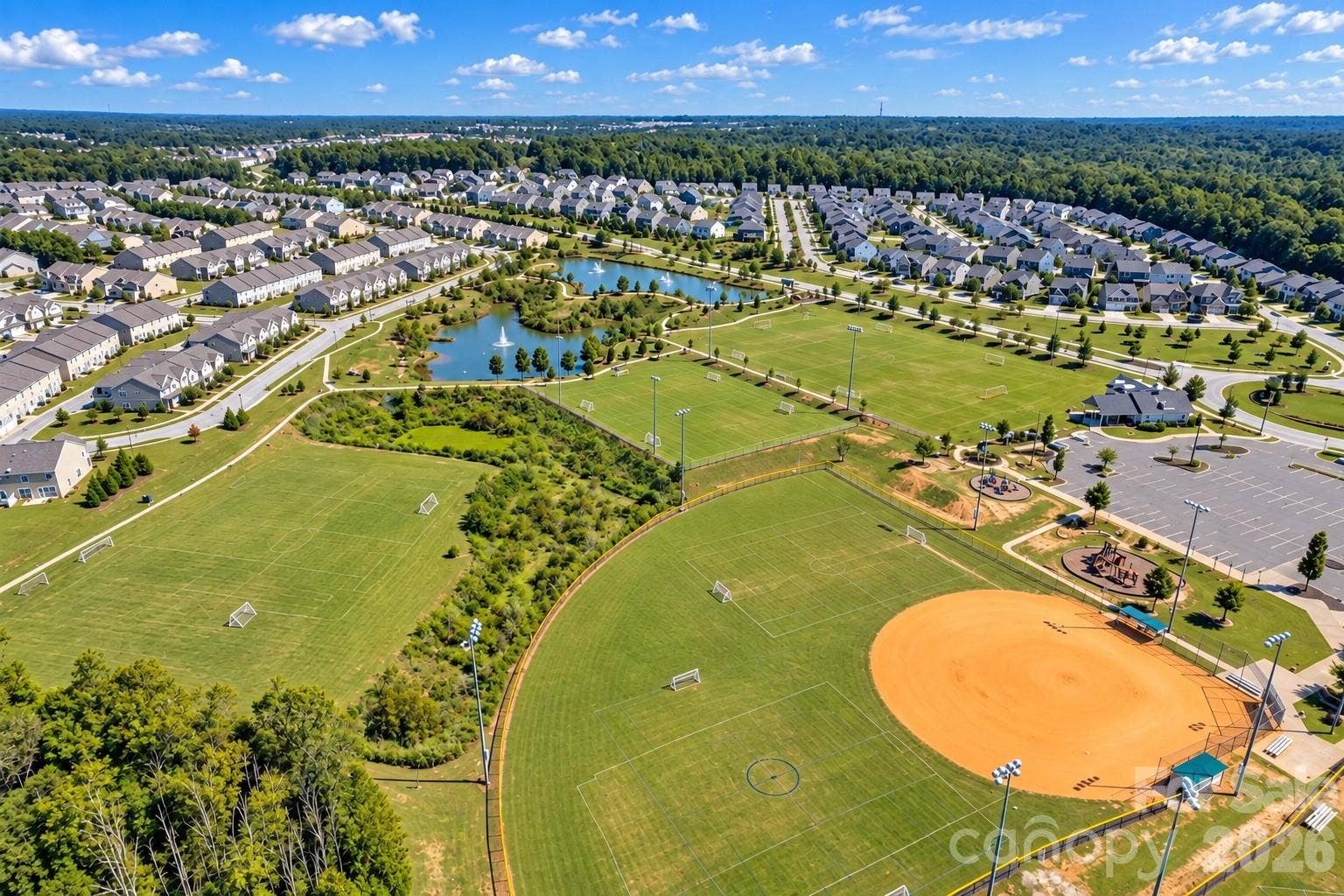 Community soccer and ballfields