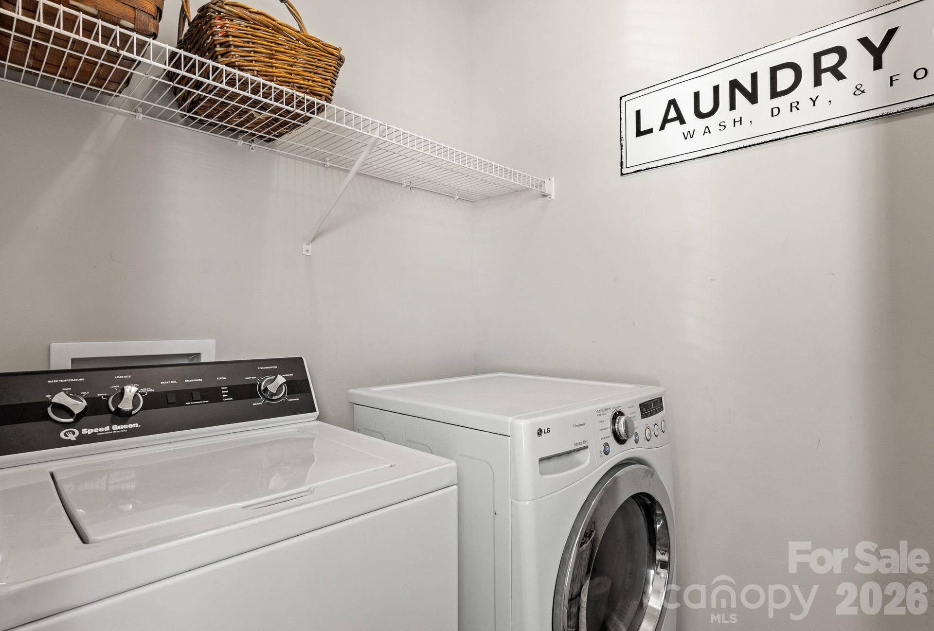 Upstairs laundry room
