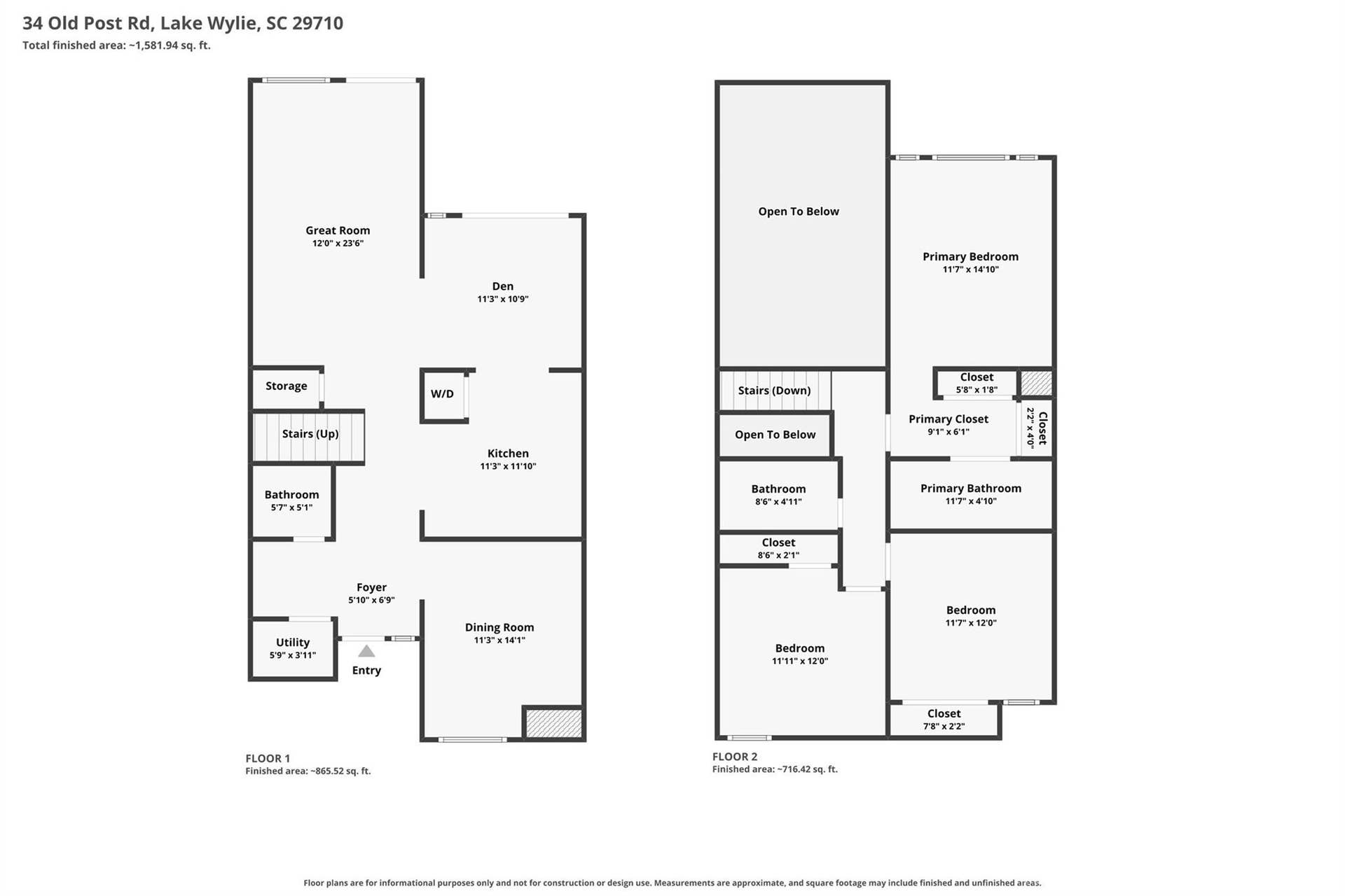 34 Old Post Road, Lake Wylie, SC 29710 34 Old Post Road, Lake Wylie, SC 29710