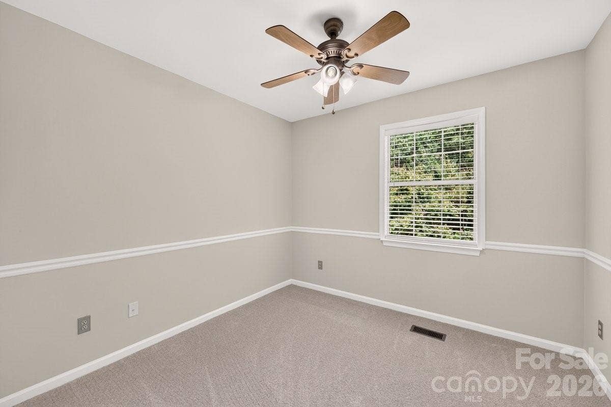 2901 Firewood Drive, Matthews, NC 28105 Bedroom 4. Brand new carpet was just installed in all secondary bedrooms.