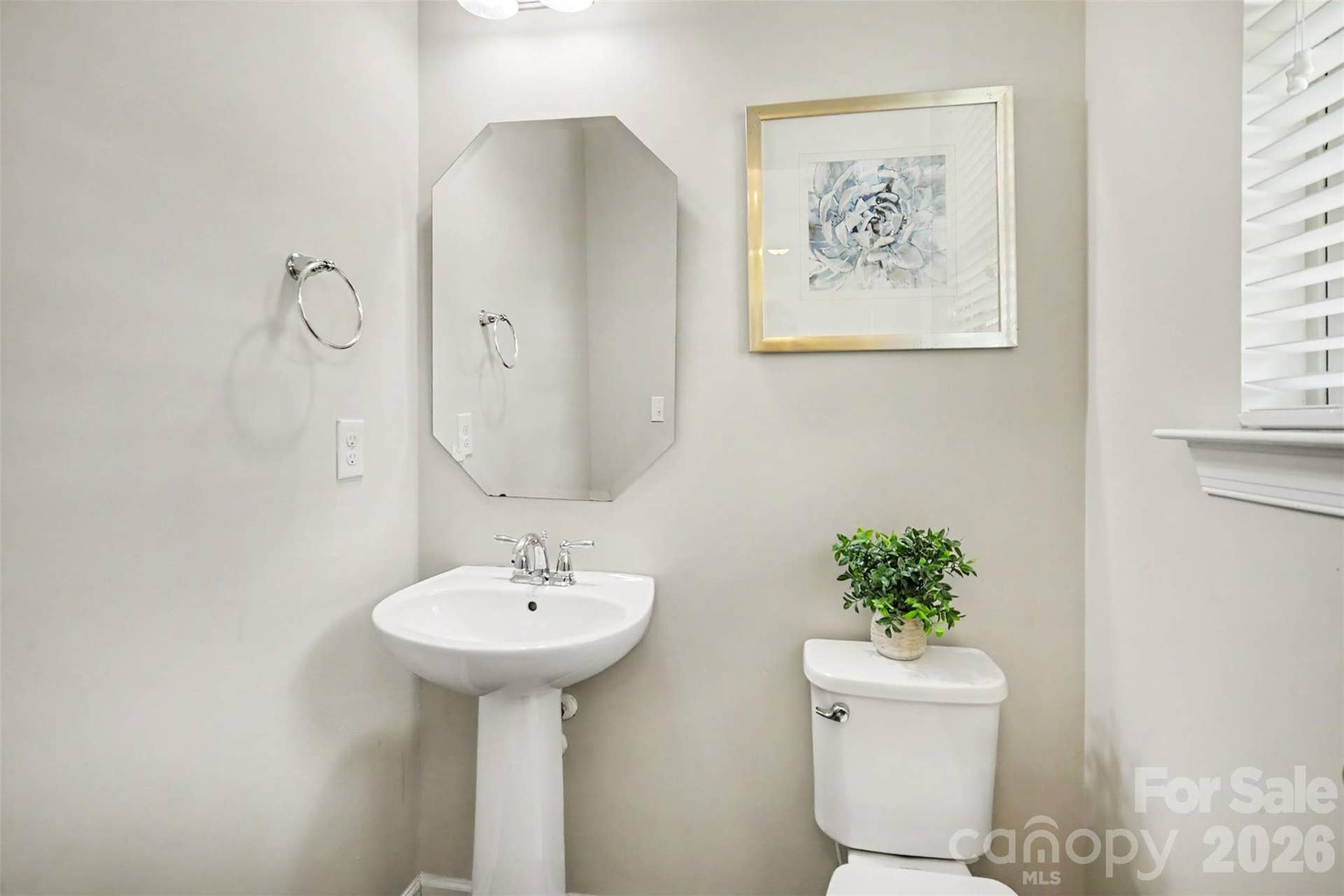 Half bathroom on main level