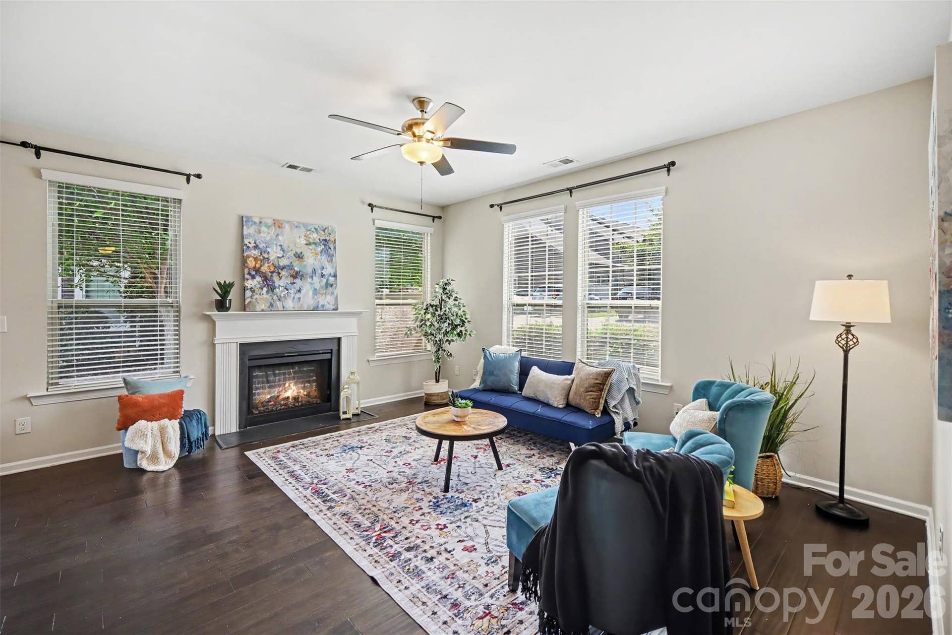 Open floor plan living room